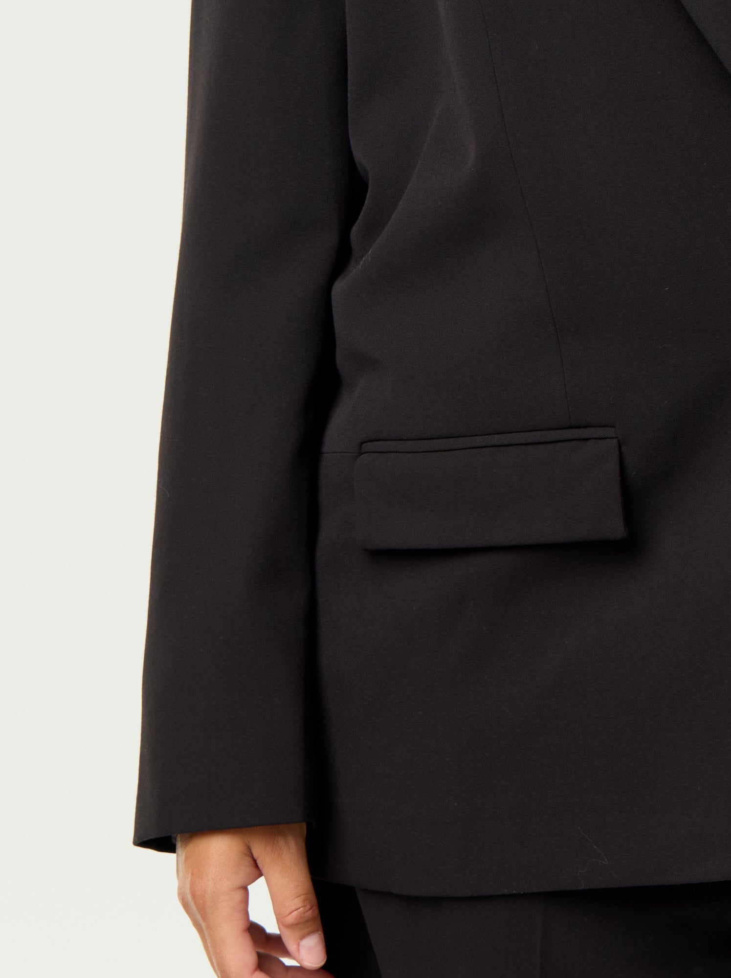 Veste longue de tailleur - Noir