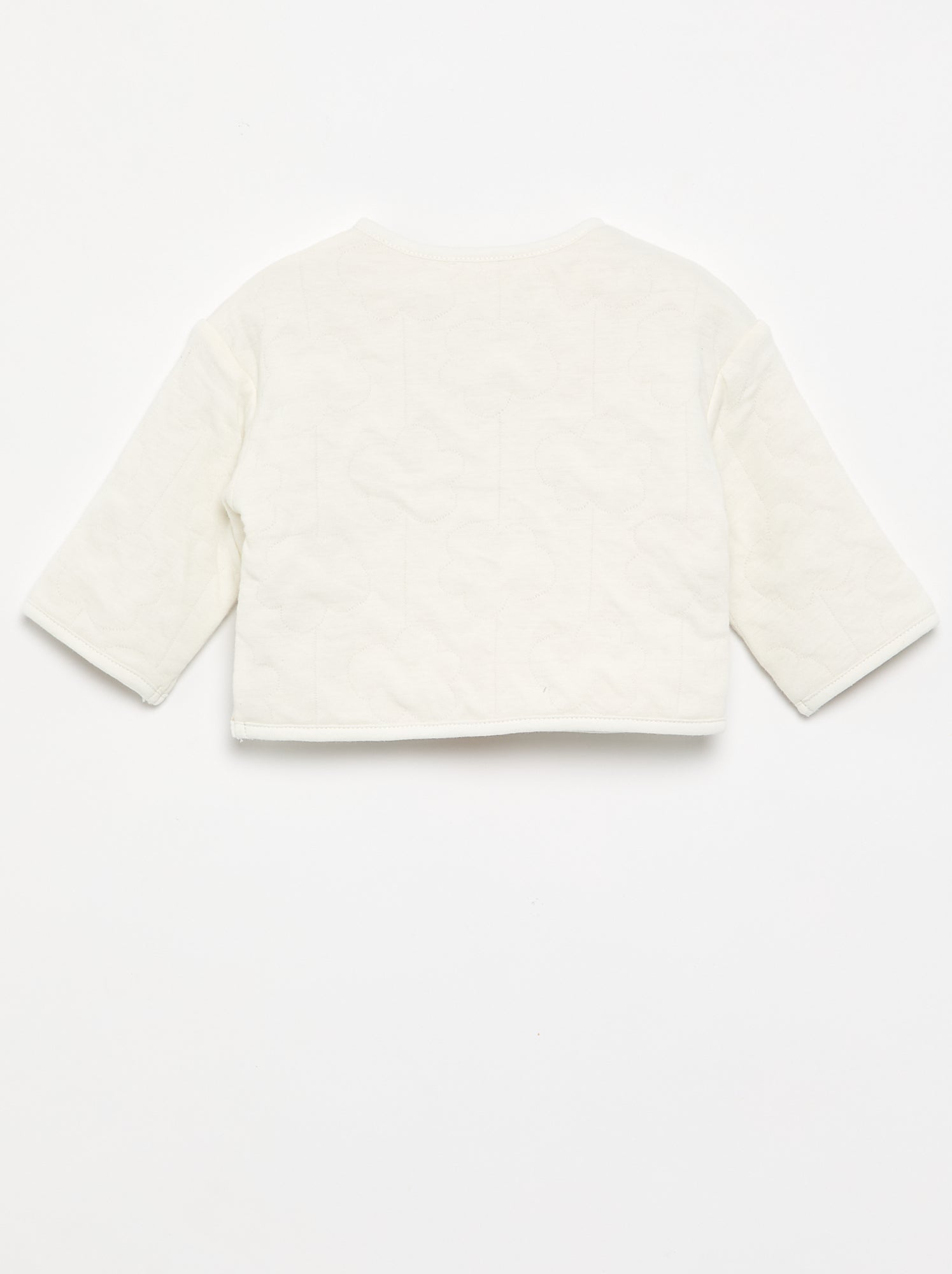 Veste matelassée et pressionnée réversible - Blanc