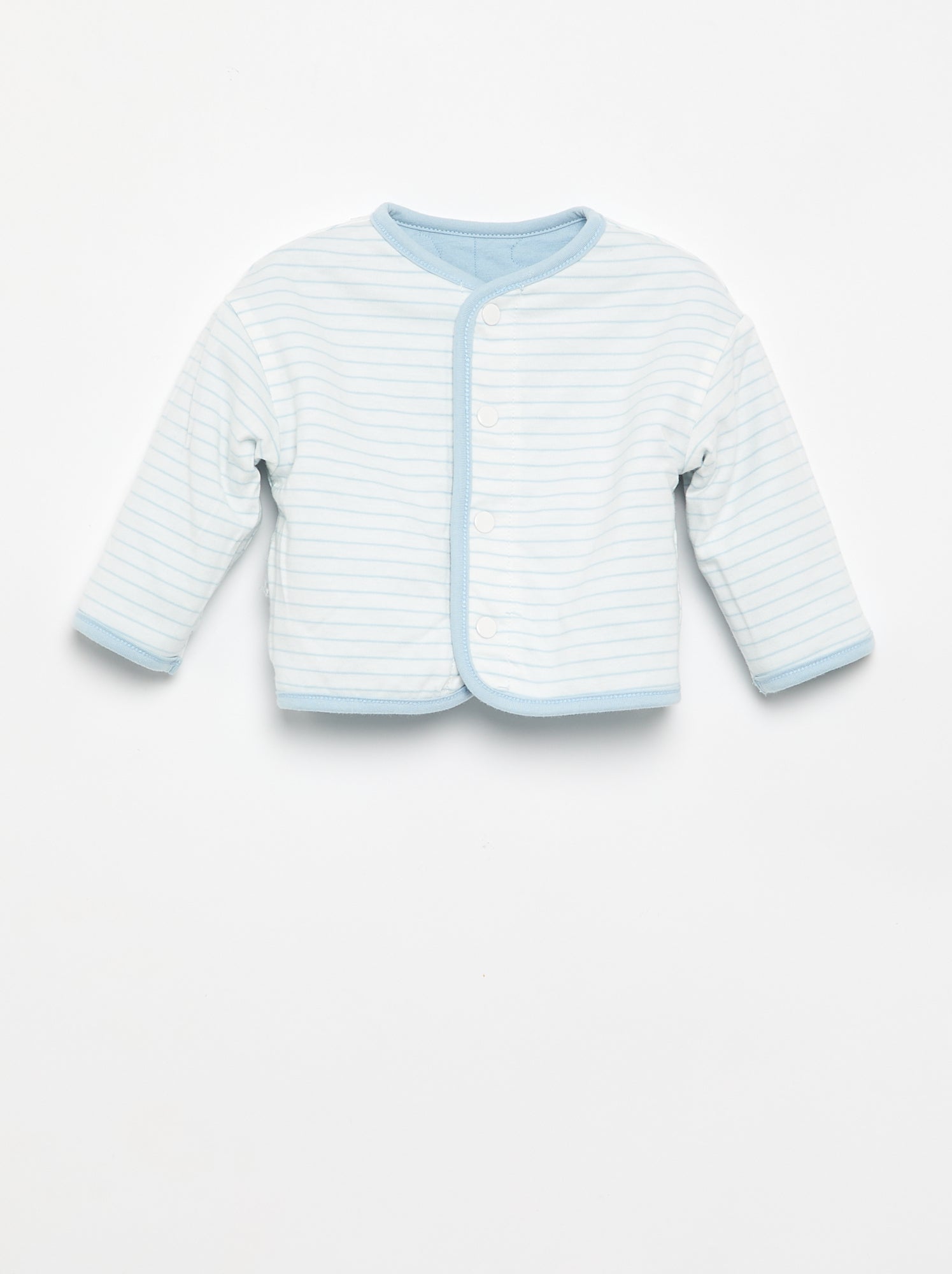 Veste matelassée et pressionnée réversible - Bleu