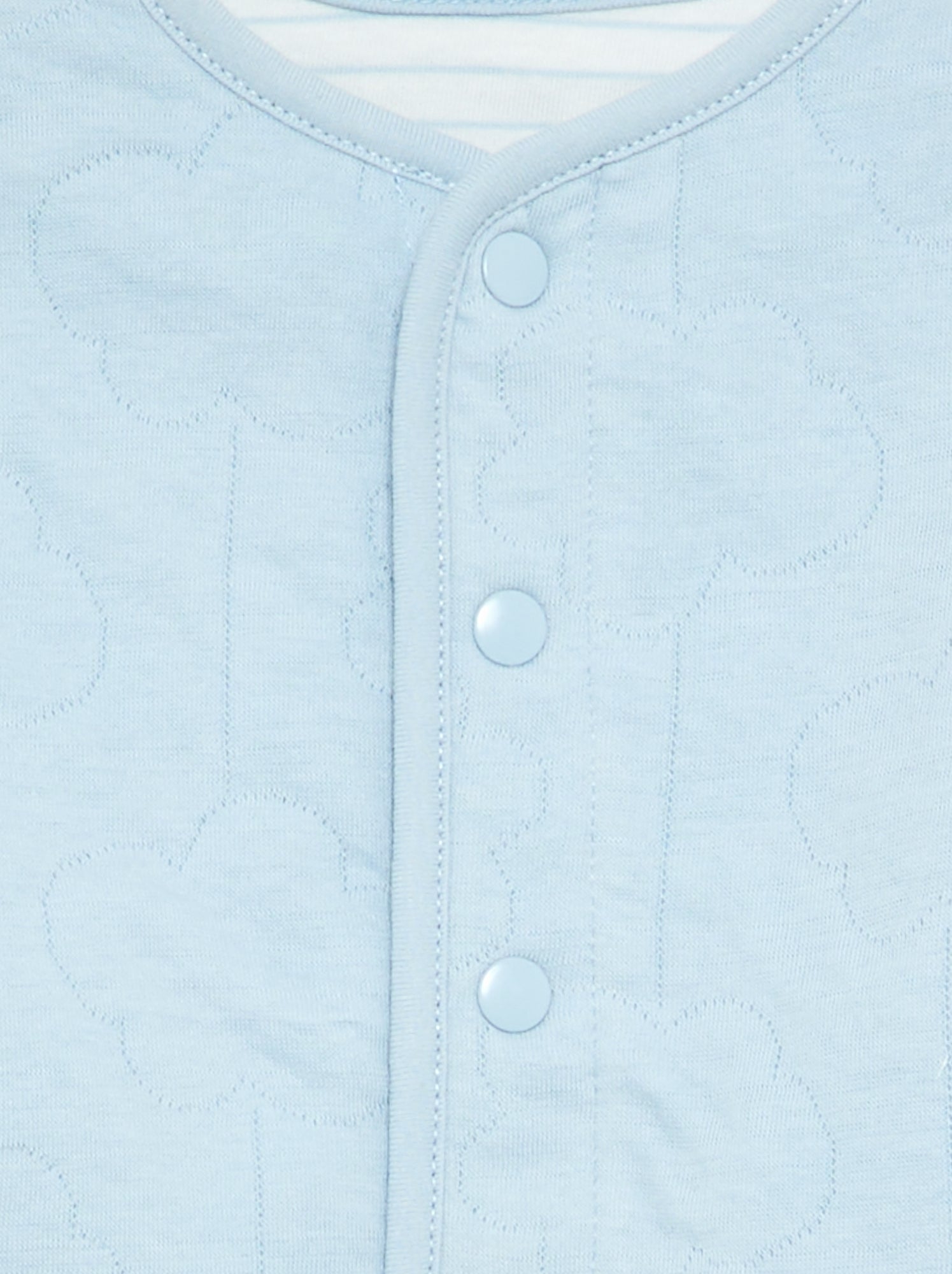 Veste matelassée et pressionnée réversible - Bleu