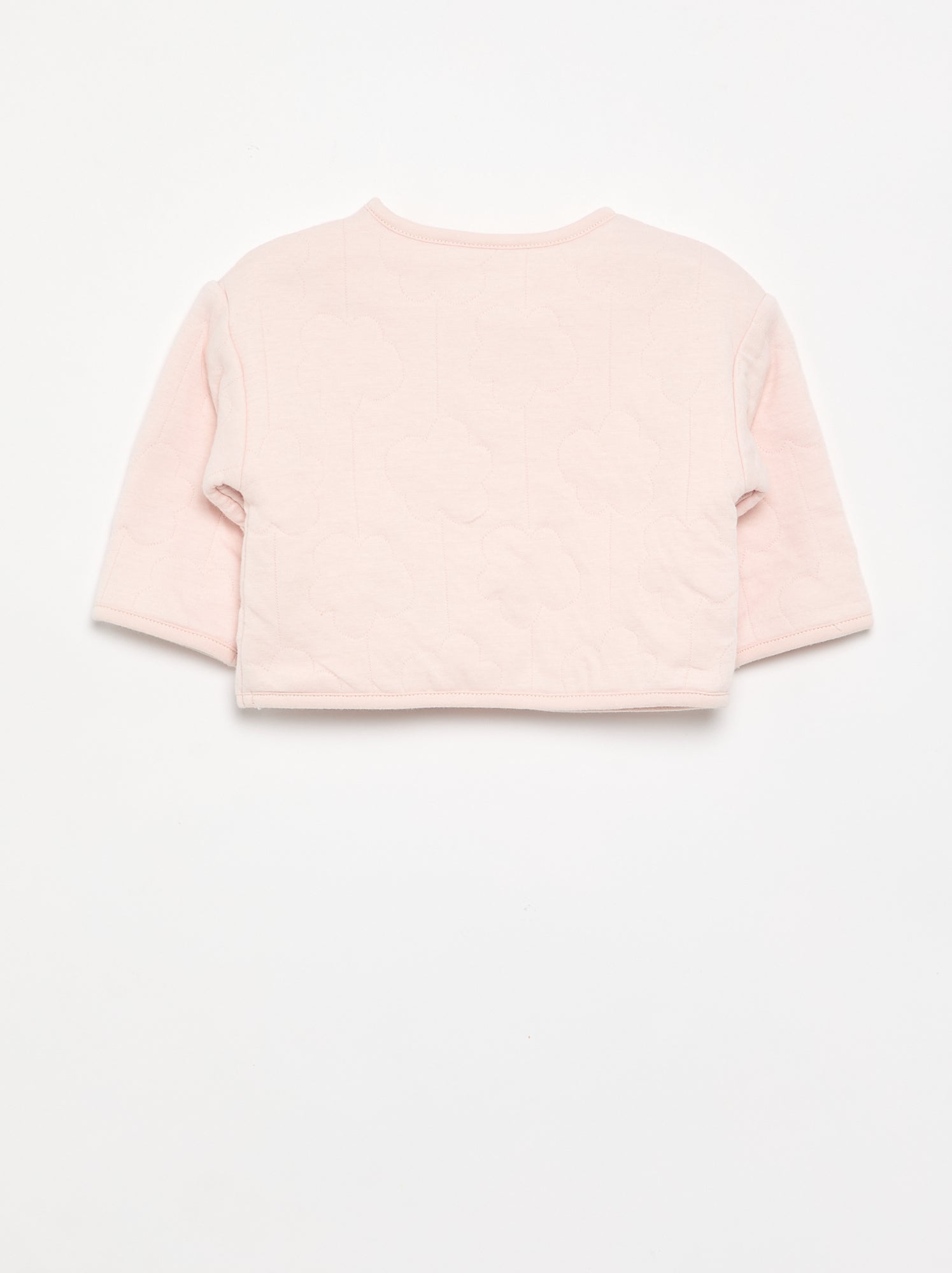 Veste matelassée et pressionnée réversible - Rose