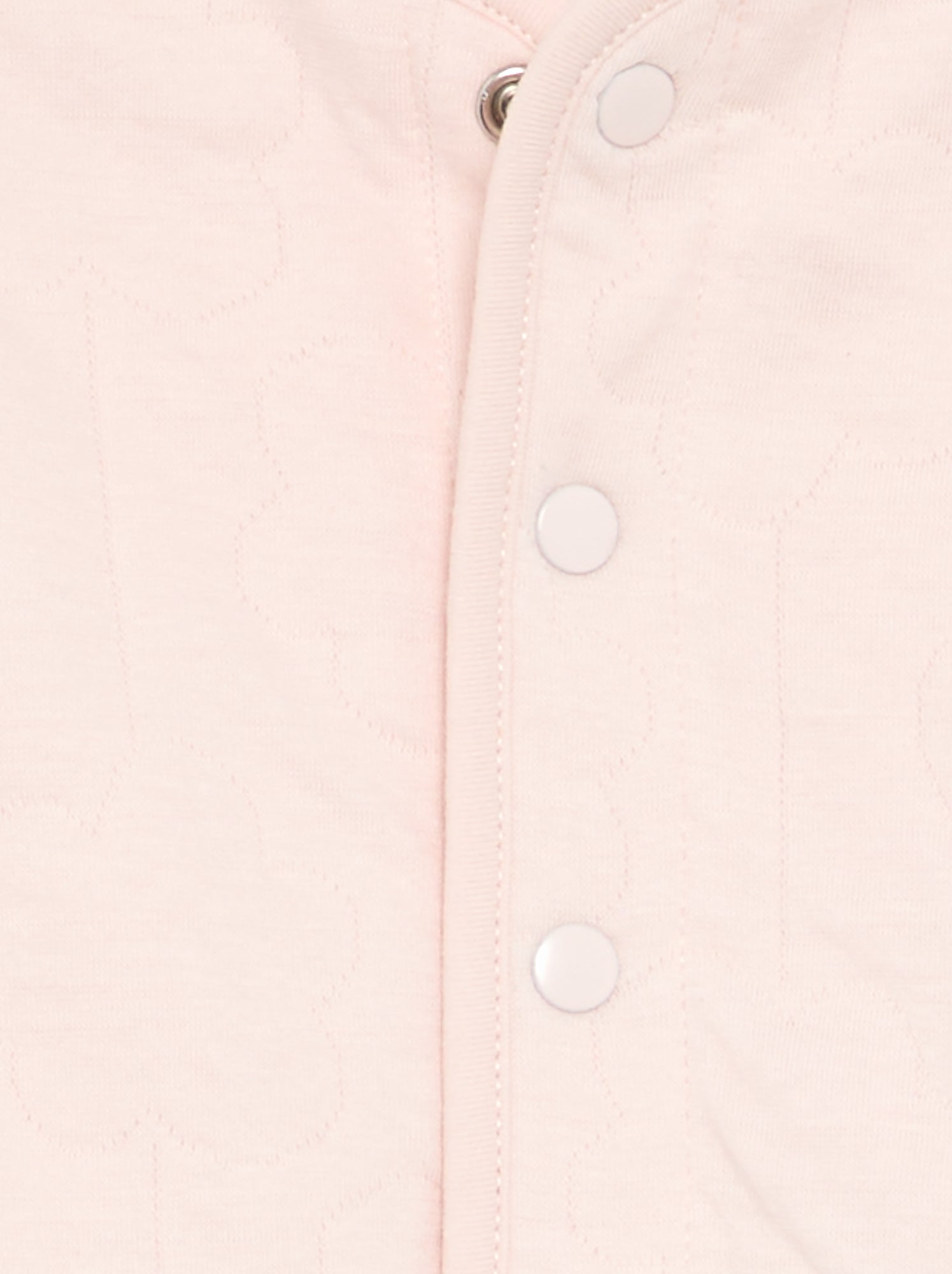 Veste matelassée et pressionnée réversible - Rose
