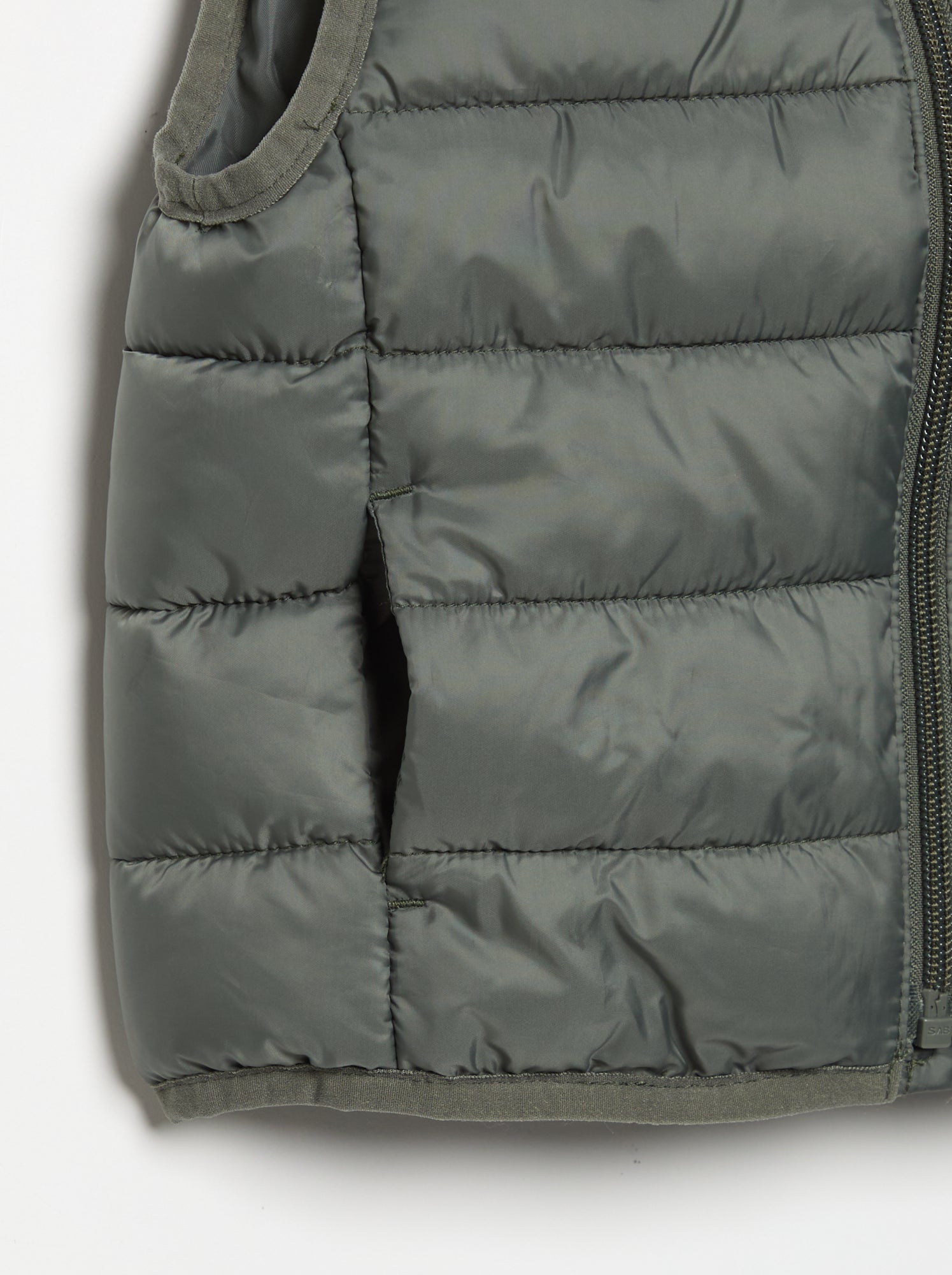 Veste matelassée unie sans manches - Vert