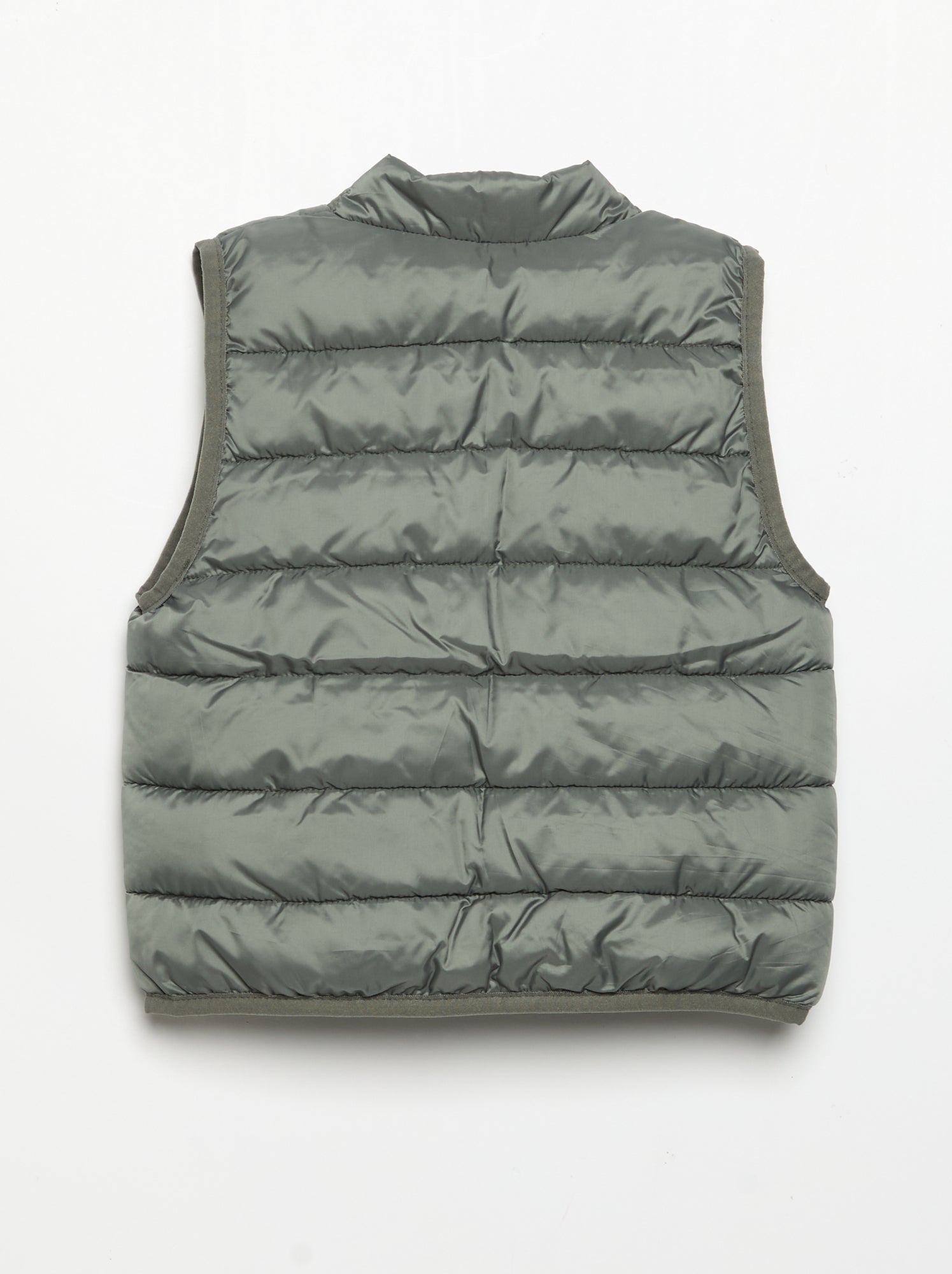 Veste matelassée unie sans manches - Vert