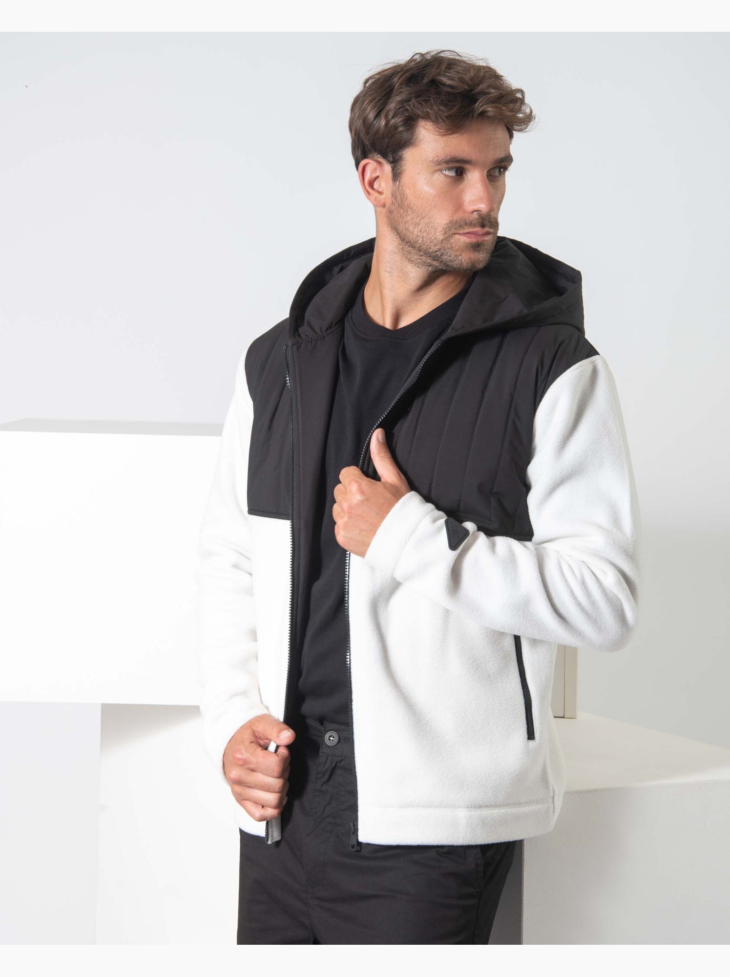 Veste polaire   regular - new man - Blanc