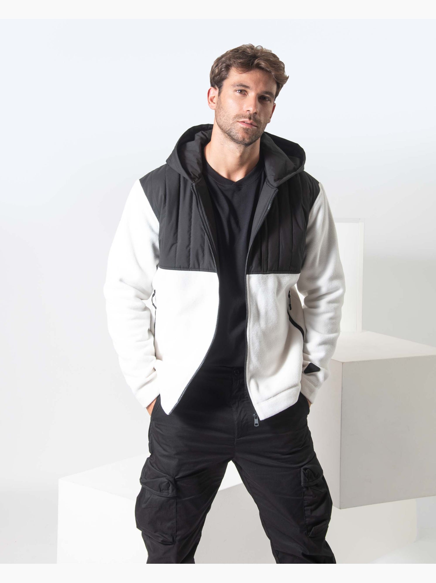 Veste polaire   regular - new man - Blanc