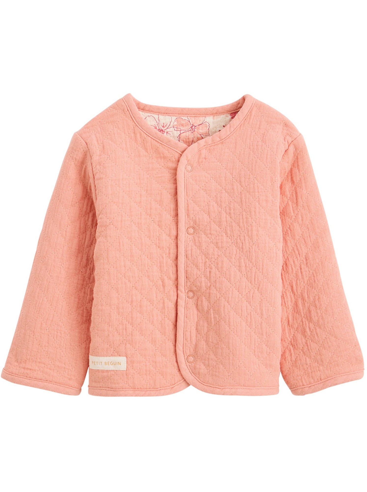 Veste réversible enfant en gaze de coton santa giulia - Orange