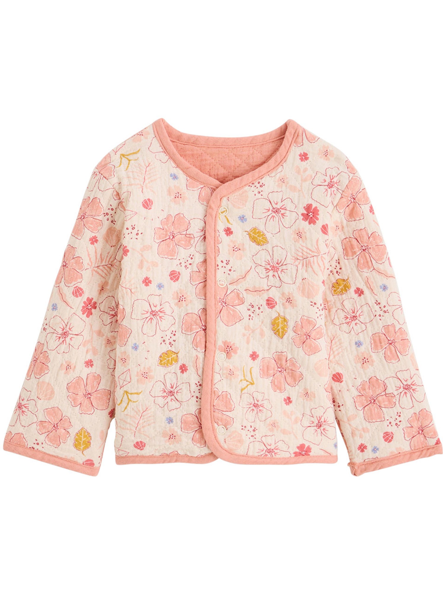 Veste réversible enfant en gaze de coton santa giulia - Orange