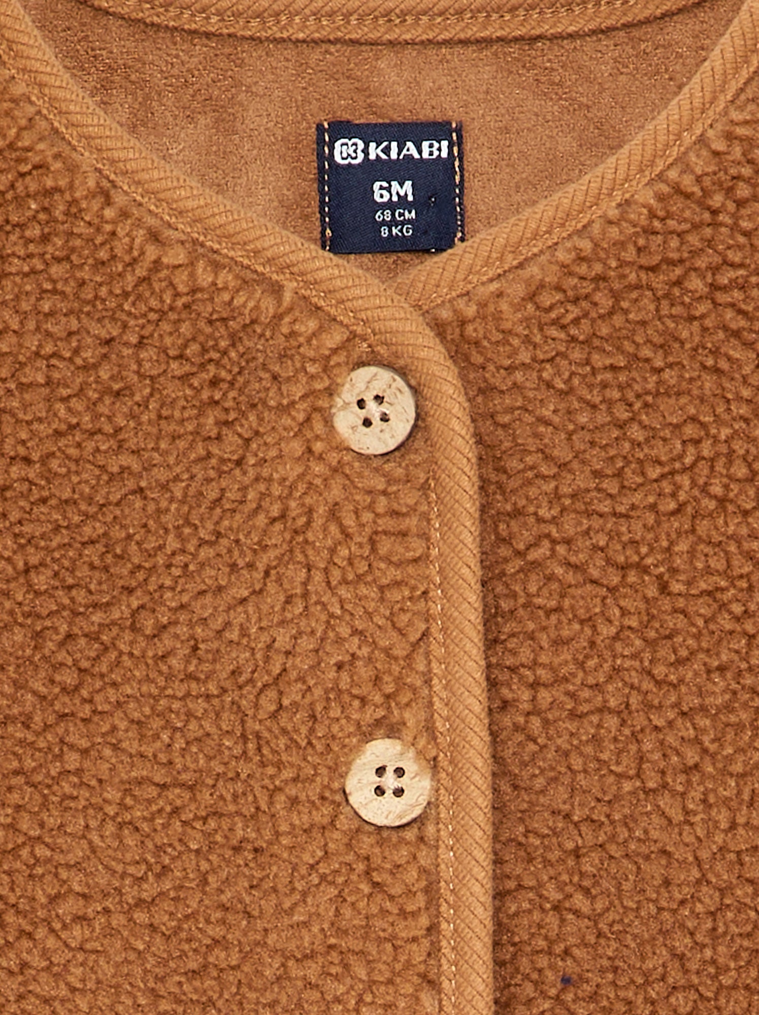 Veste sans manches effet moutonné - Beige (GFM27_3)