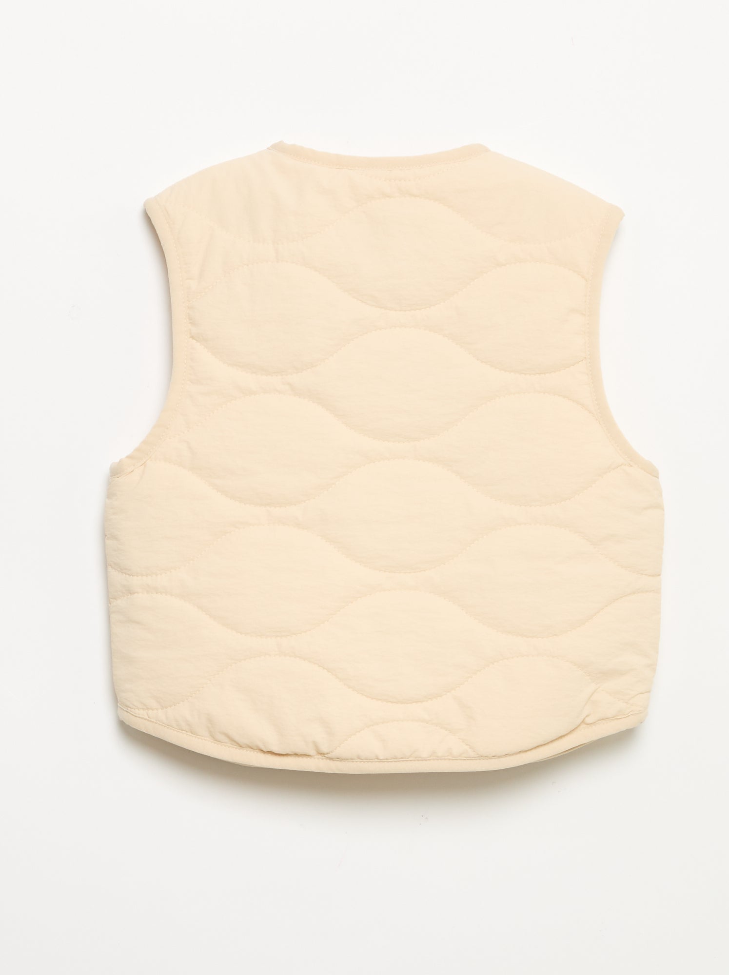Veste sans manches matelassée - Beige