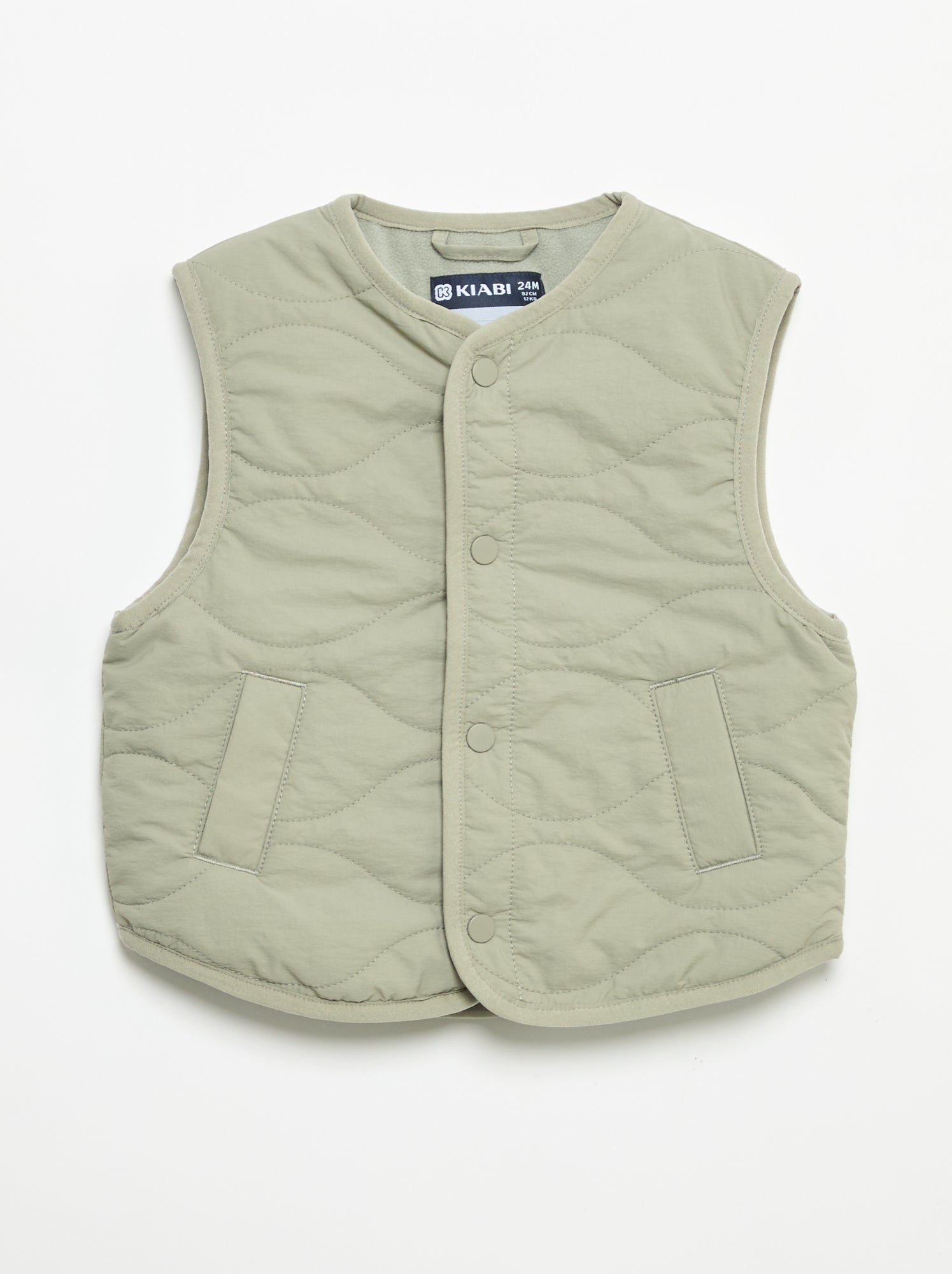 Veste sans manches matelassée - Vert