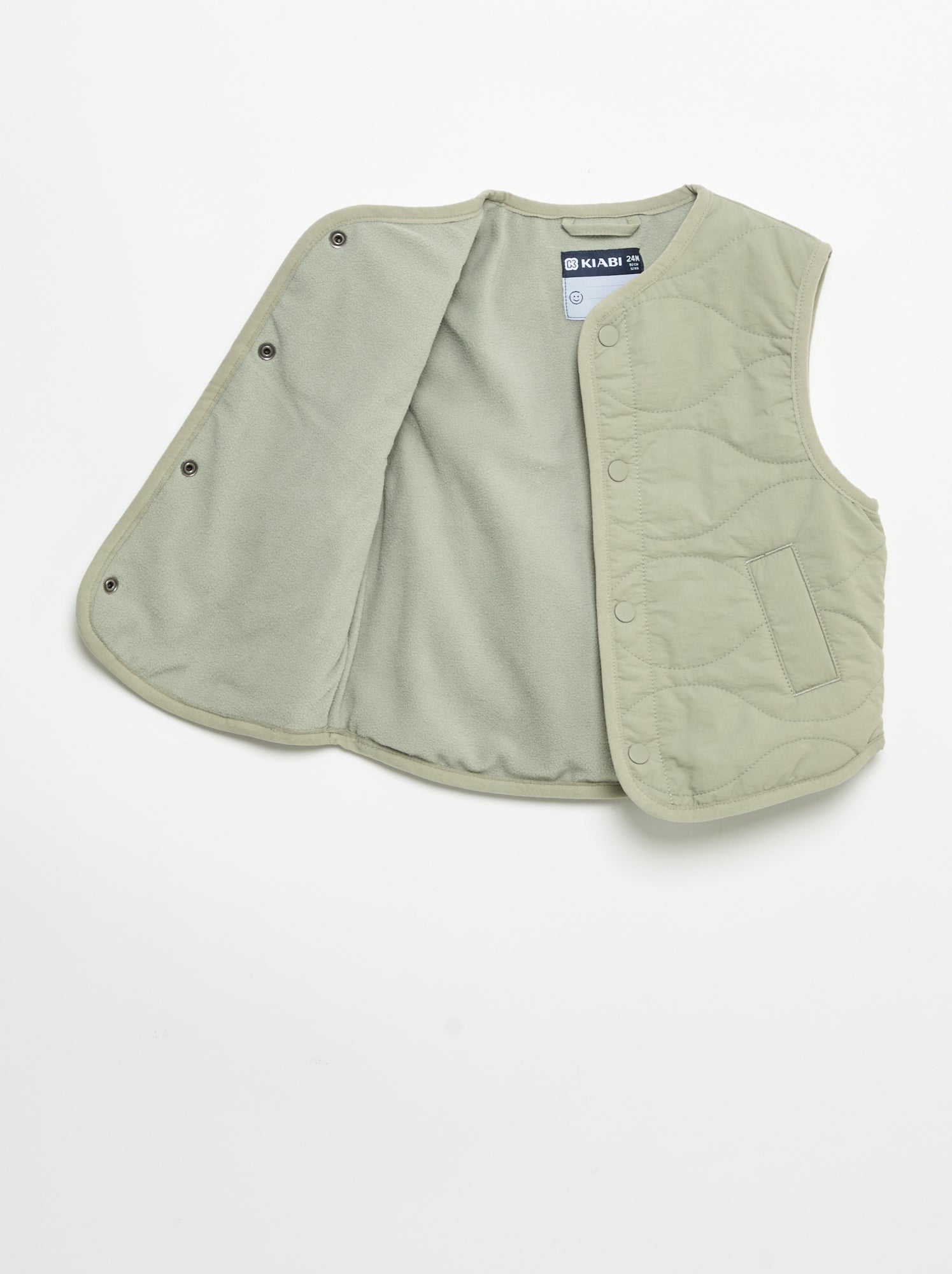 Veste sans manches matelassée - Vert