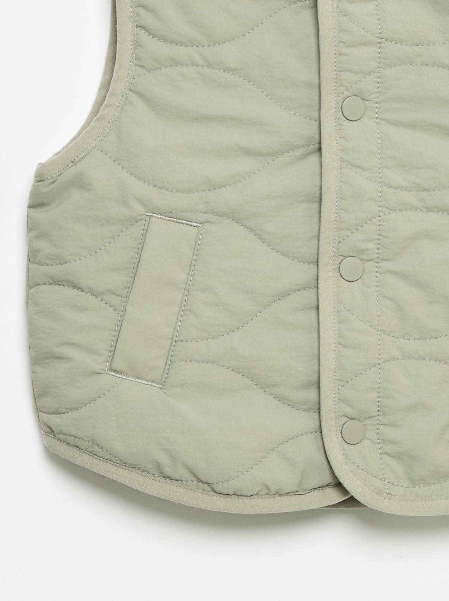 Veste sans manches matelassée - Vert