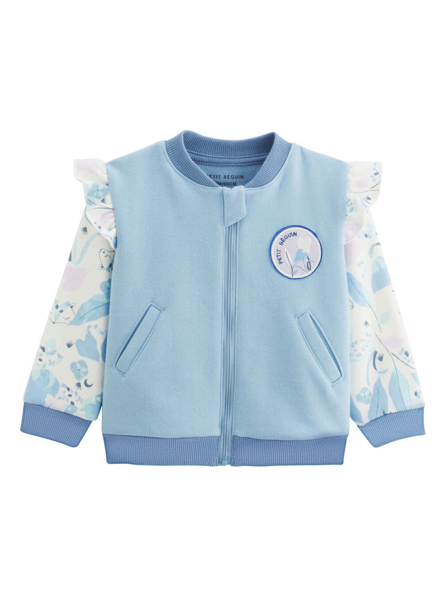 Veste teddy bébé polarmoon - Bleu