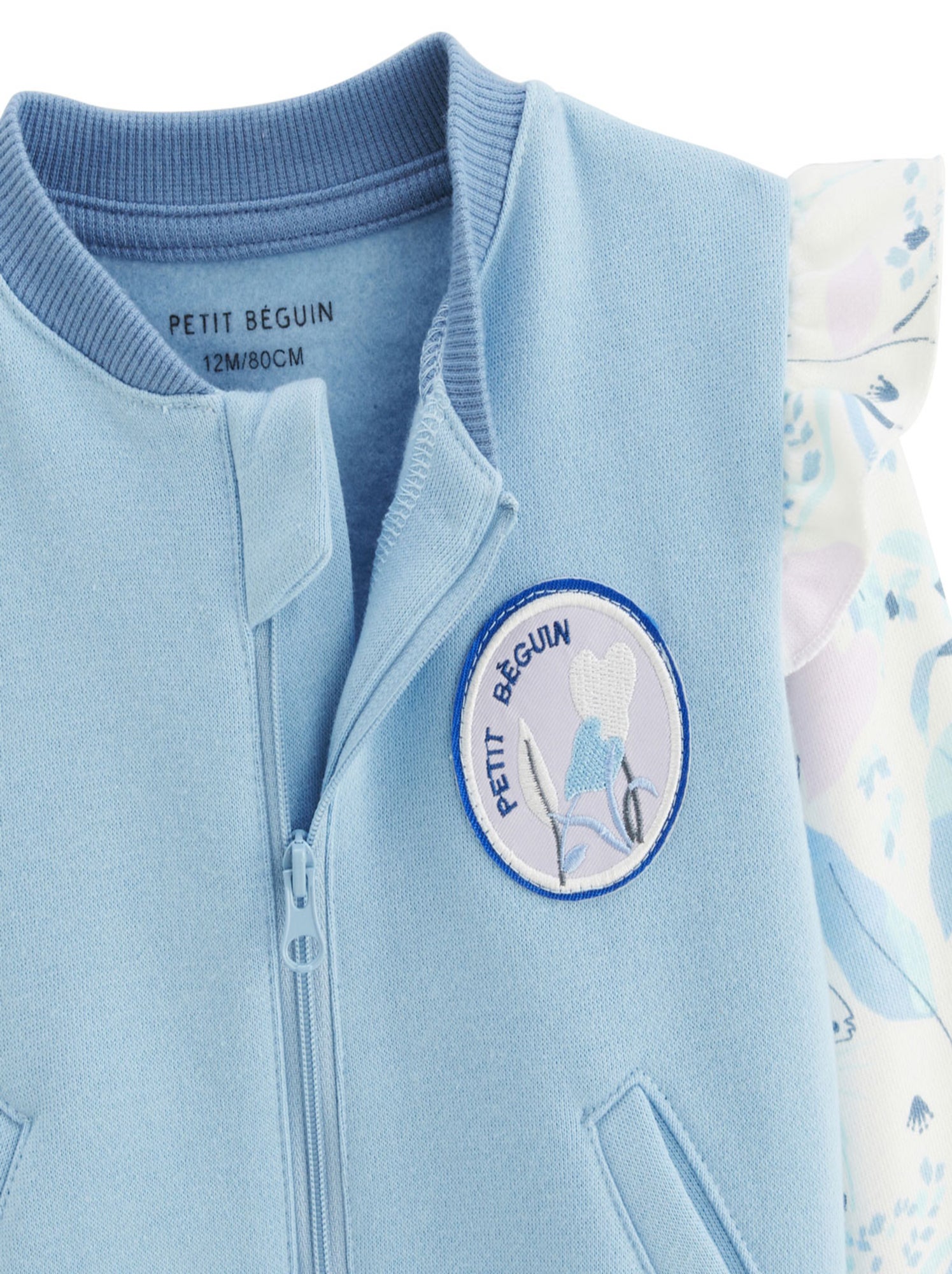 Veste teddy bébé polarmoon - Bleu