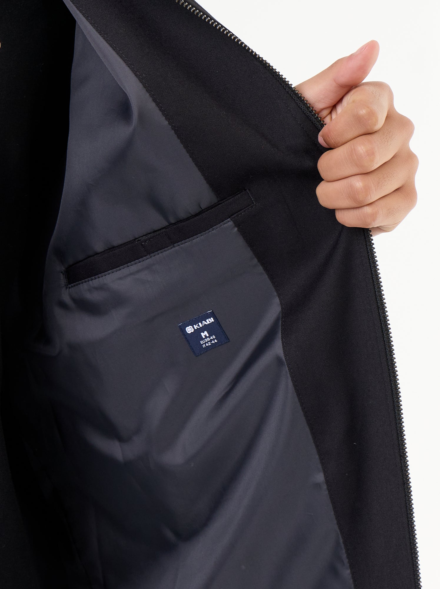 Veste zippée unie - Noir