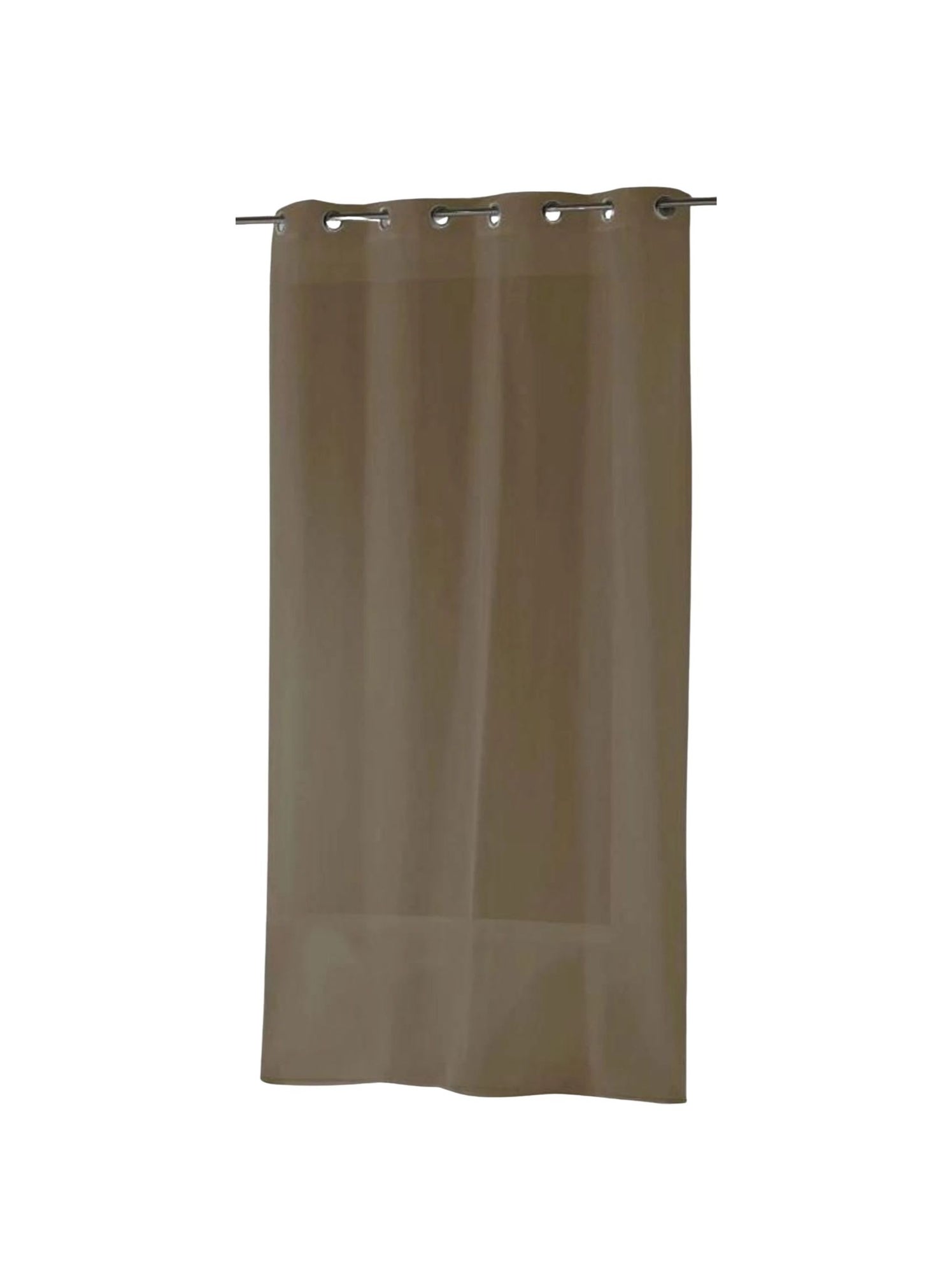Voilage léger semi-transparent à bas plombé - Taupe