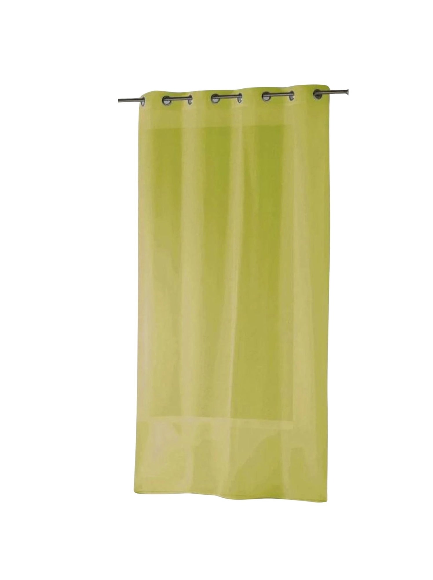 Voilage léger semi-transparent à bas plombé - Vert pistache