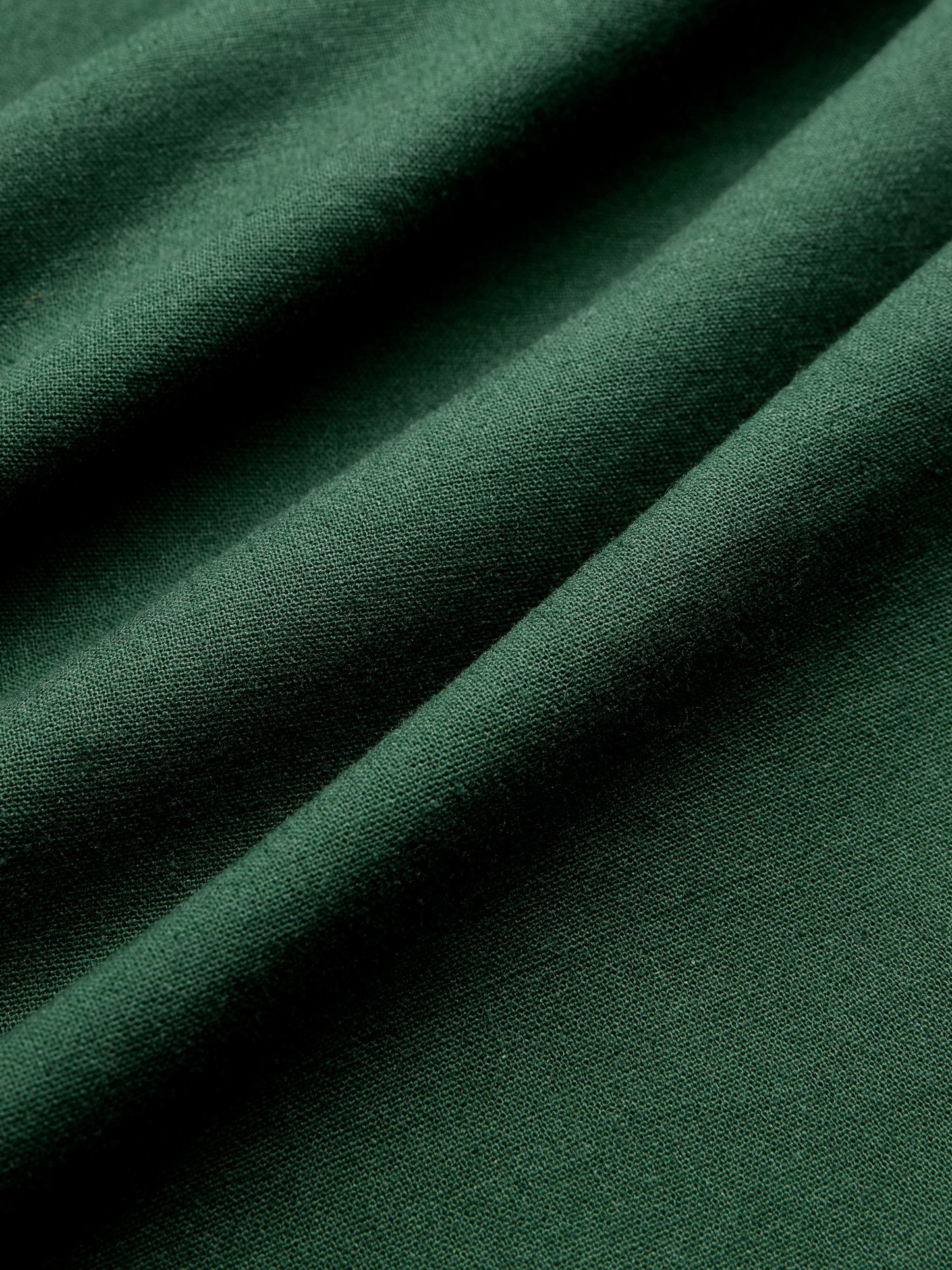Linen Maxi Dress, Square Neck, Long Sleeves, Victorian Style, Linen Blend, Green - Green