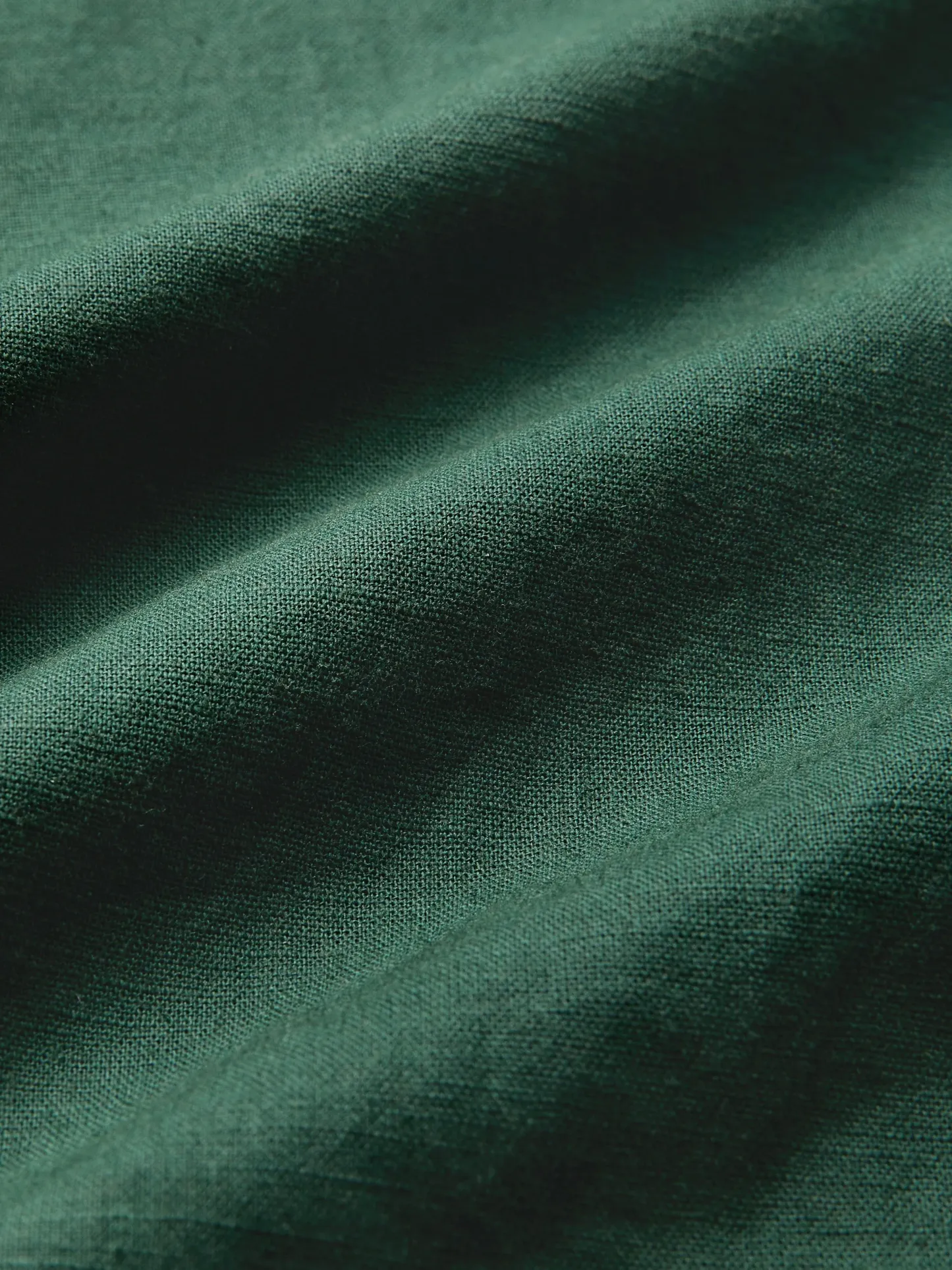 Linen Jumpsuit , Sleeveless, V Neck, Plain, Button Design, Vintage, Green - Green