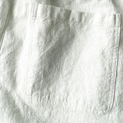 Men's Vintage Elastic Waist Drawstring Casual Cotton Linen Pants - Black