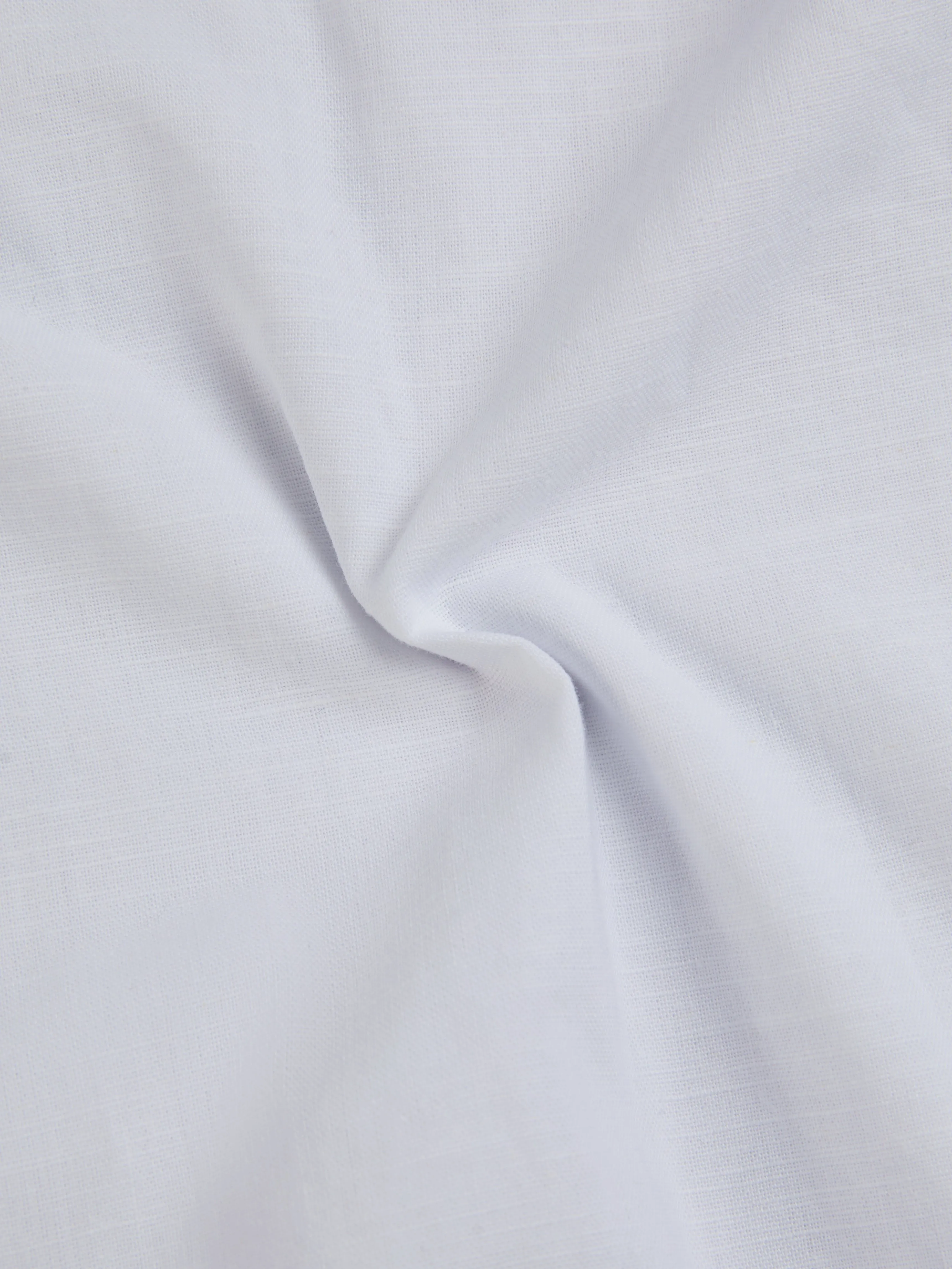 Cotton Pants, Plain, French Vintage, White - White