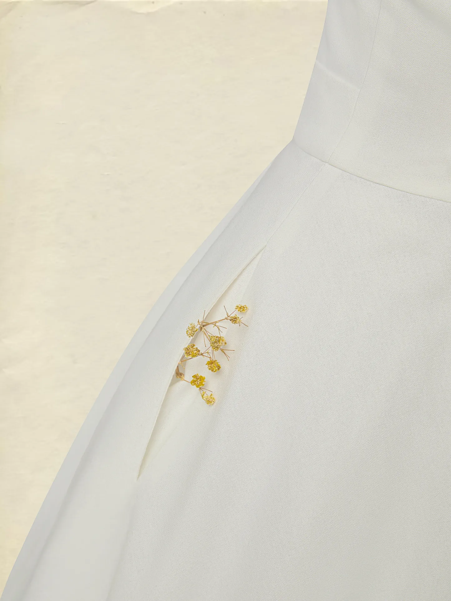 Midi Linen Dress , Sleeveless, Round Neck, Plain, Lace, French Vintage, White - White