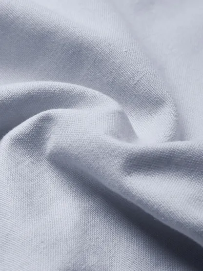 Midi Linen Dress, Half Sleeve, Shawl Collar, Plain, Button Design, French Vintage, lavender - lavender