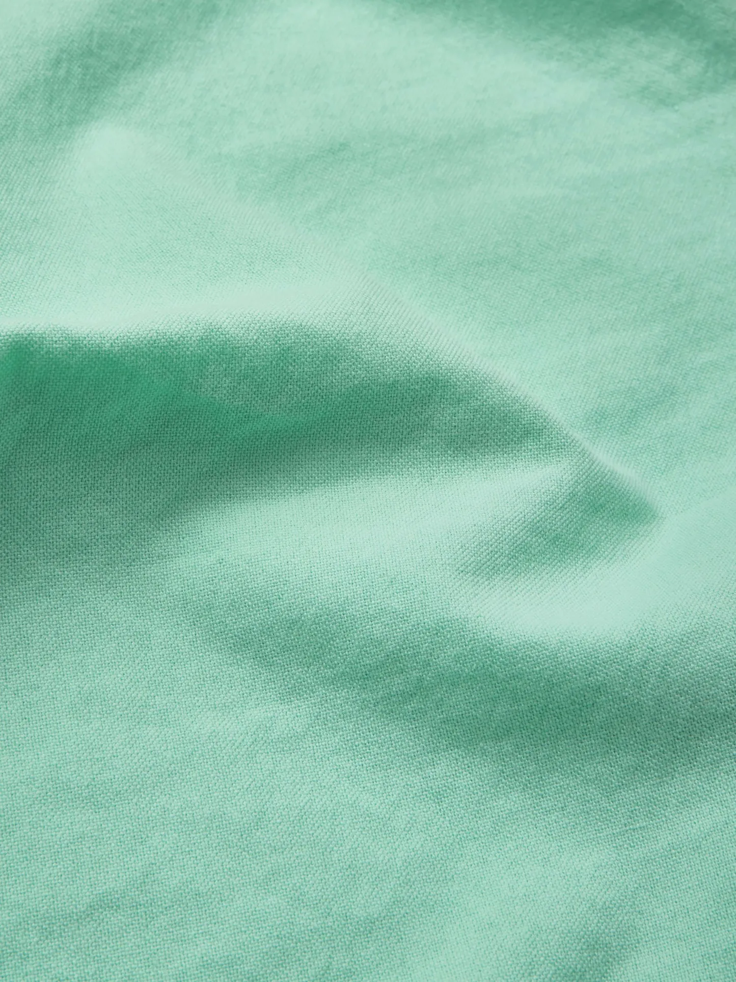Maxi Cotton Dress , Cap Sleeves, Shawl Collar, Plain, Button Design, Vintage,  Light Green - Lightgreen