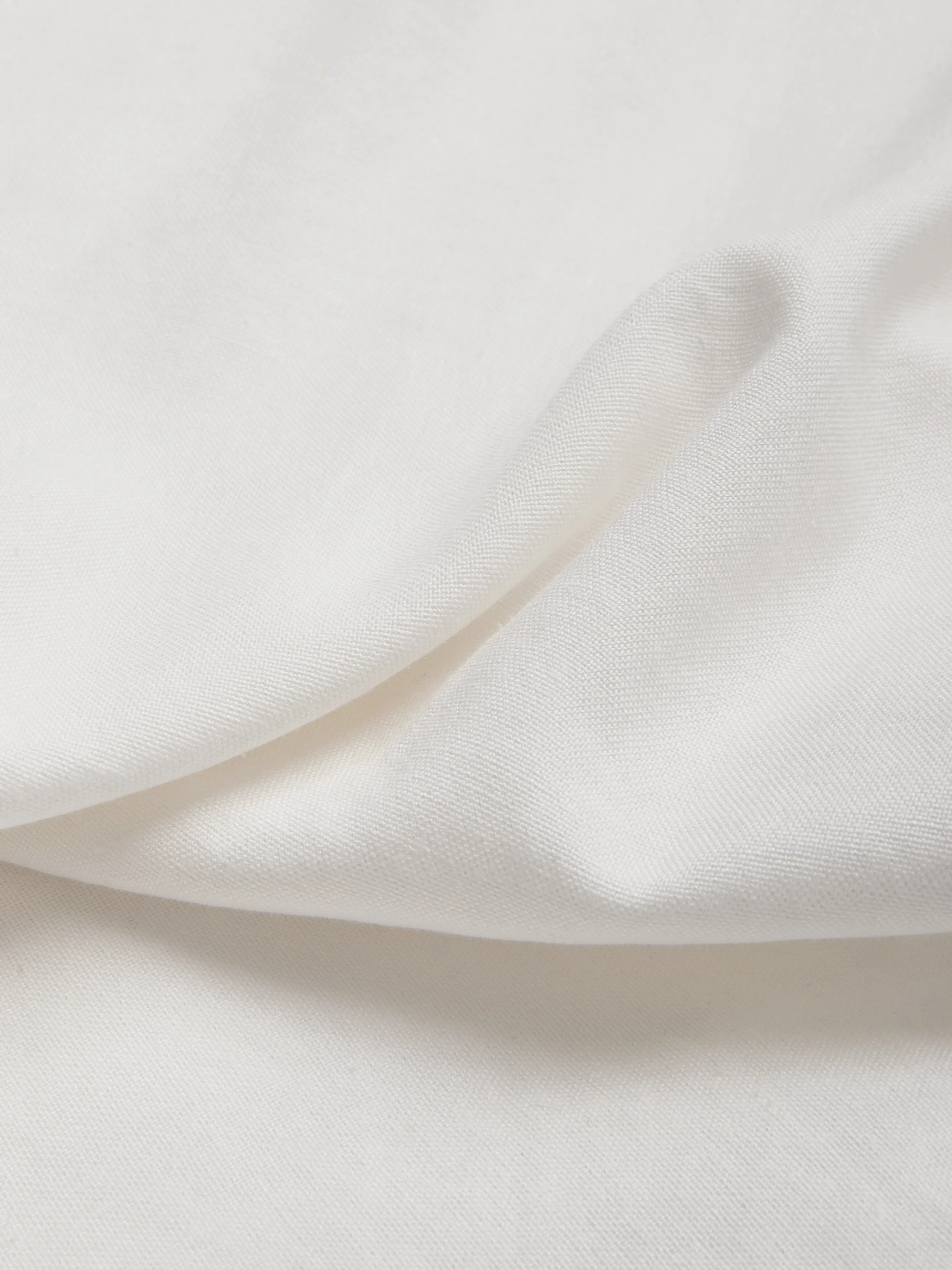 Midi Linen Dress , Sleeveless, V Neck, Plain, Belt Design, Vintage, White - White