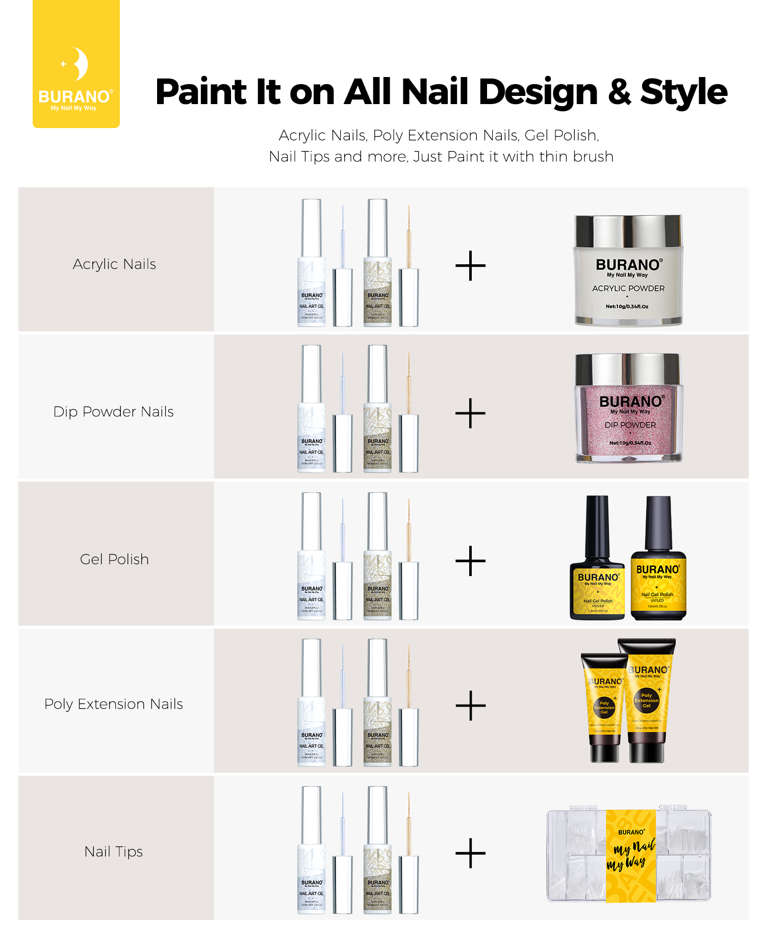BURANO Nail Art Gel