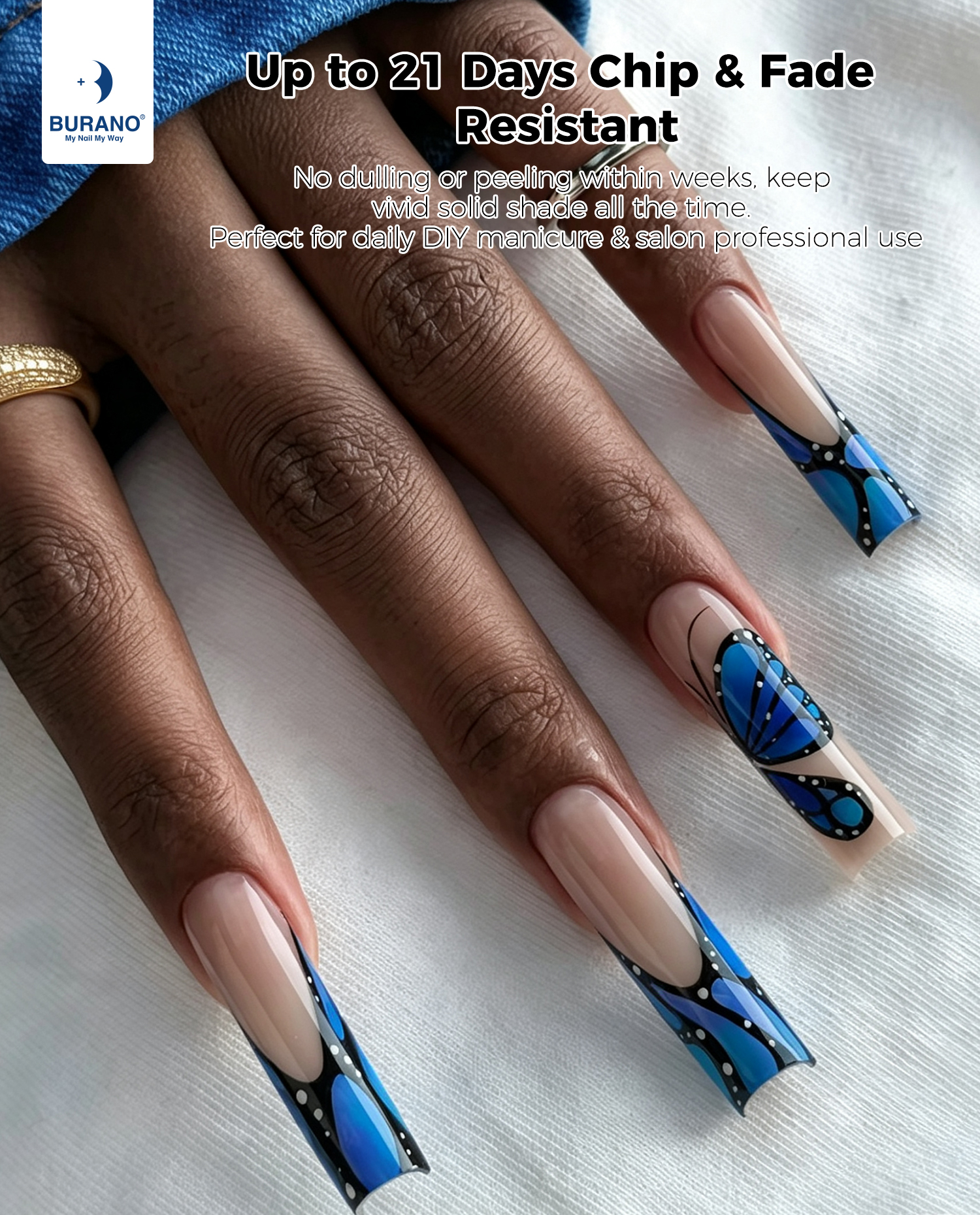 BURANO Gel Nail Polish Blue Set