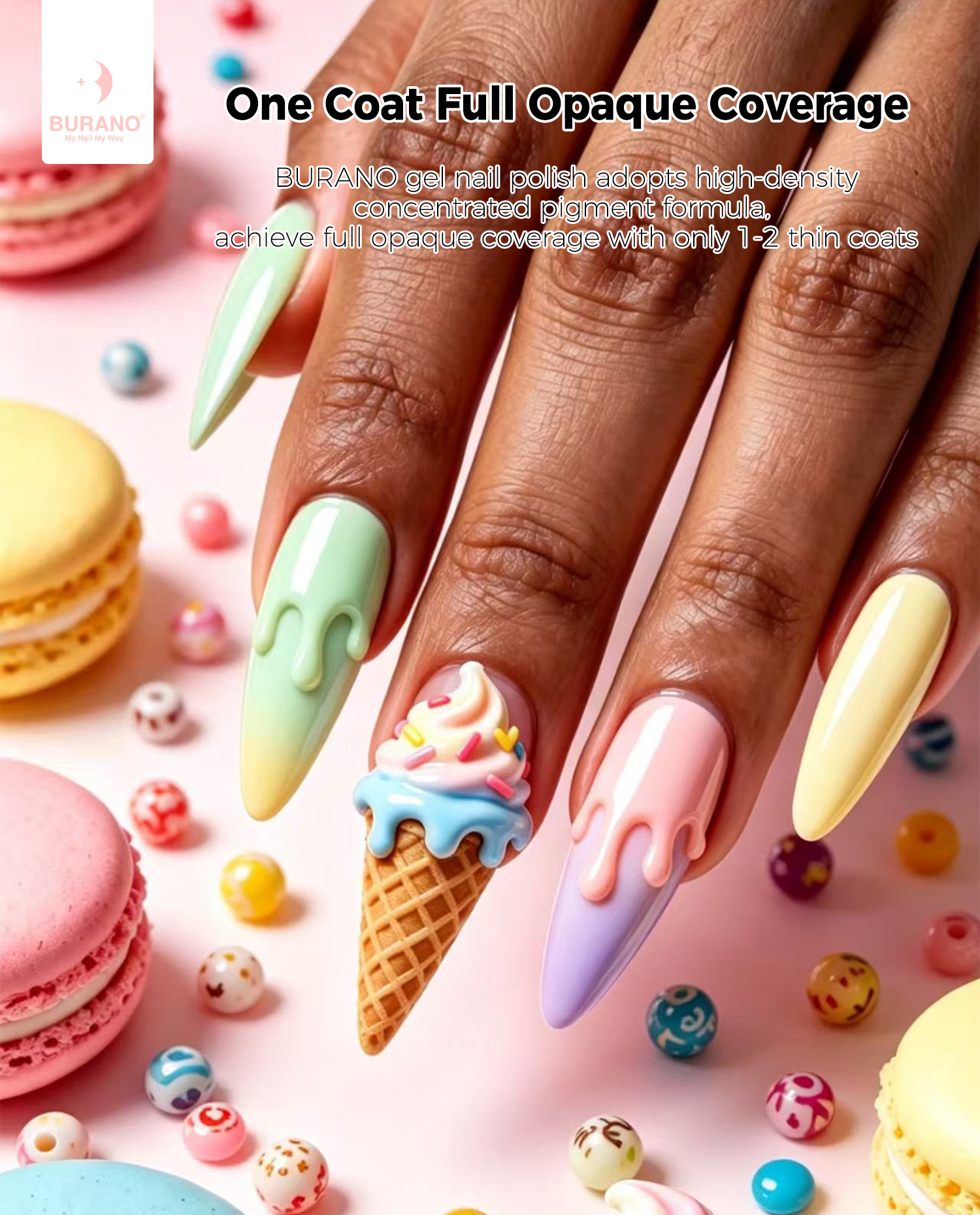 BURANO Gel Nail Polish Macaron Set