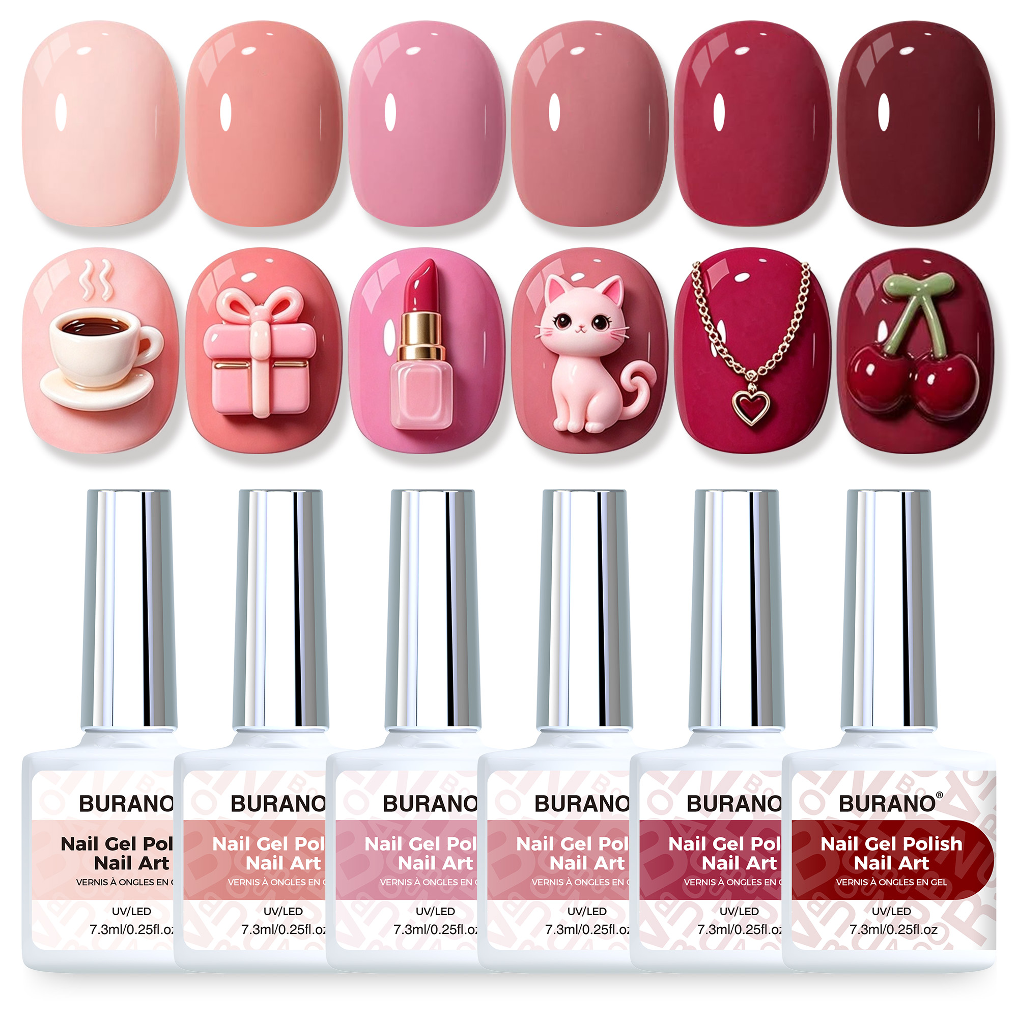 BURANO Gel Nail Polish Mousee Set