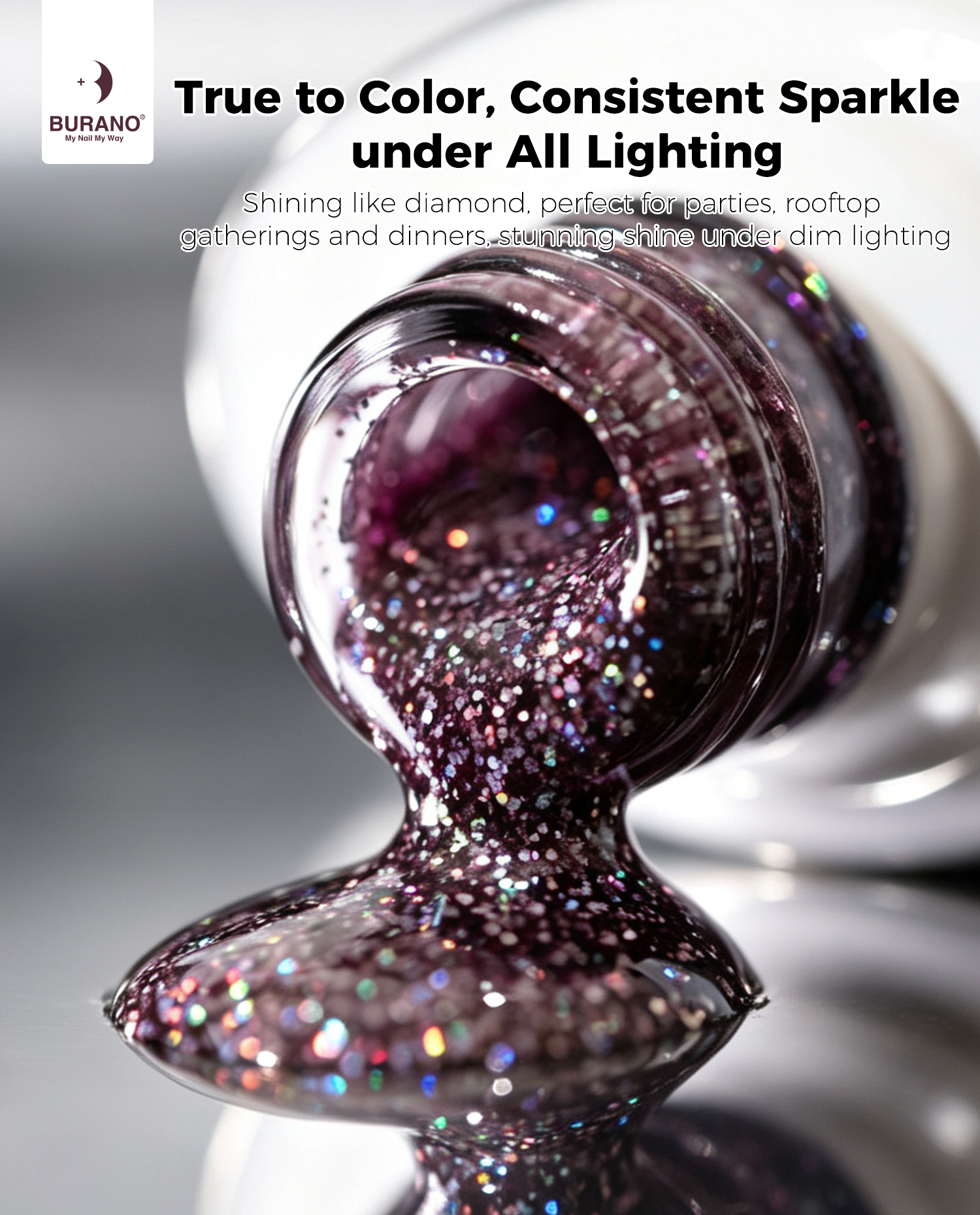 BURANO Glitter Gel Nail Polish-LP29