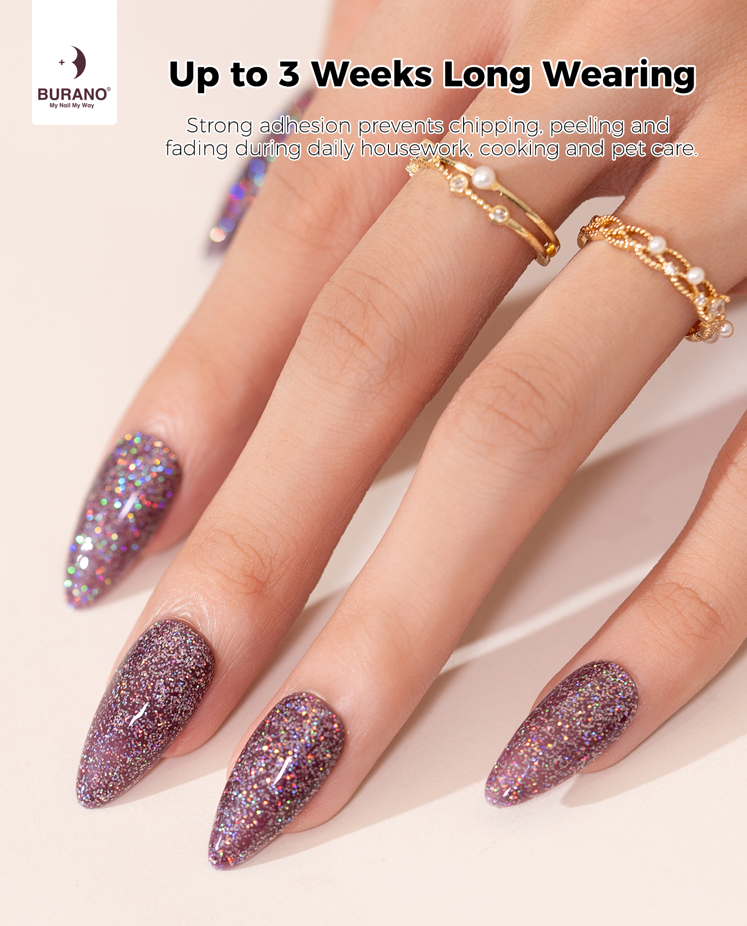 BURANO Glitter Gel Nail Polish-LP29