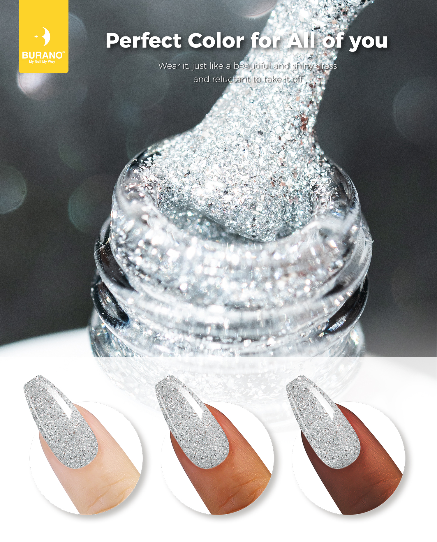 BURANO Reflective Glitter Gel-S10