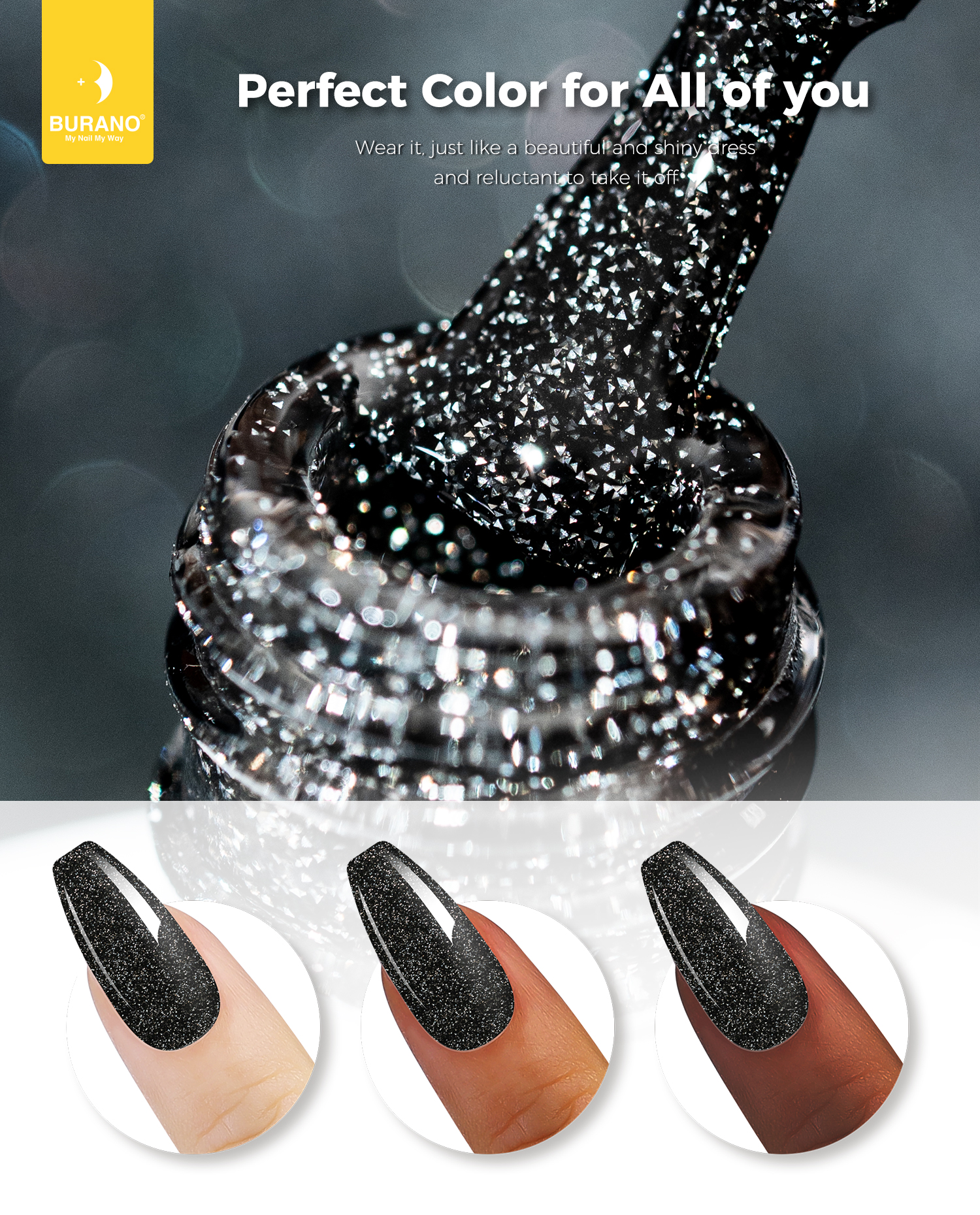 BURANO Reflective Glitter Gel-S15