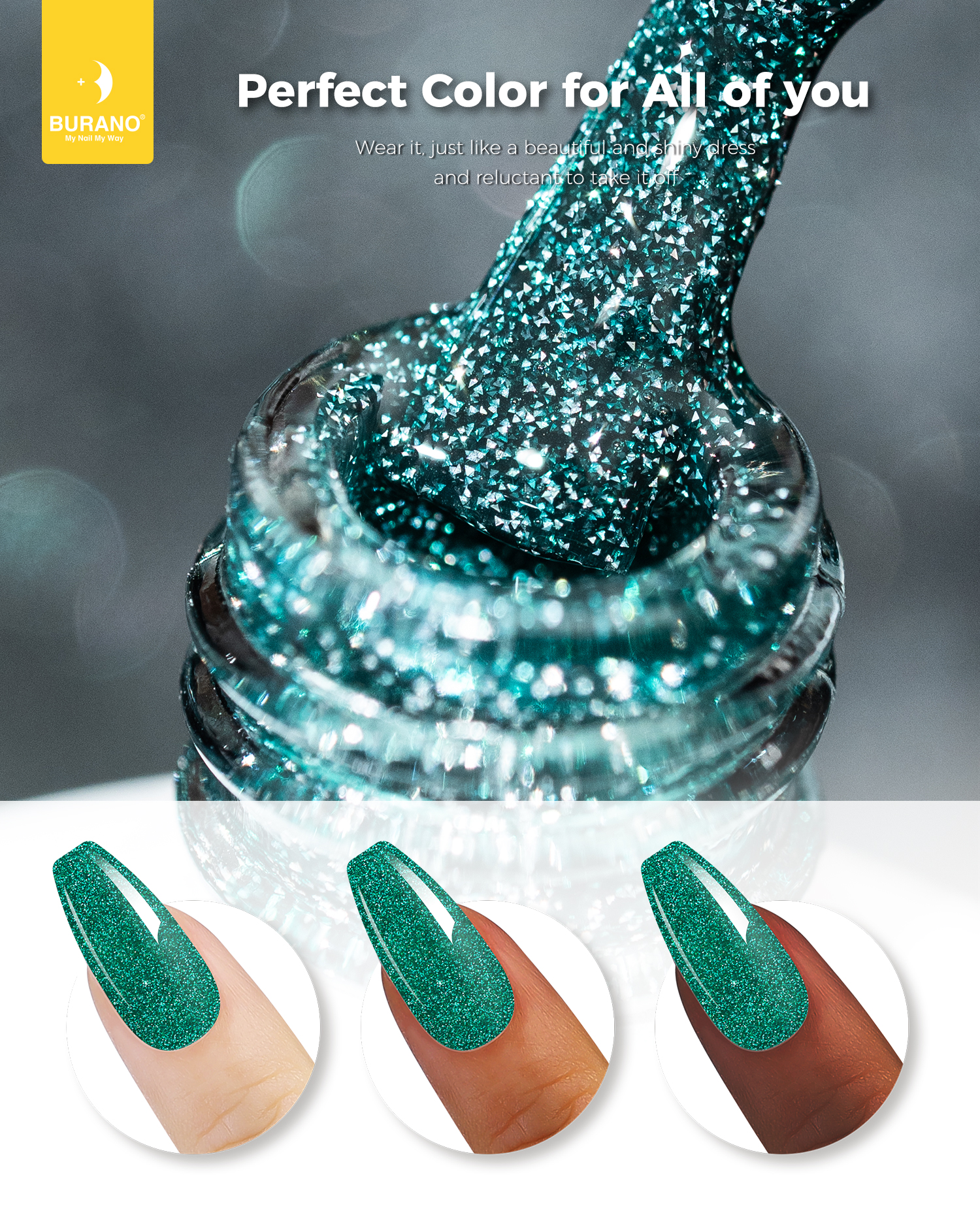 BURANO Reflective Glitter Gel-S17