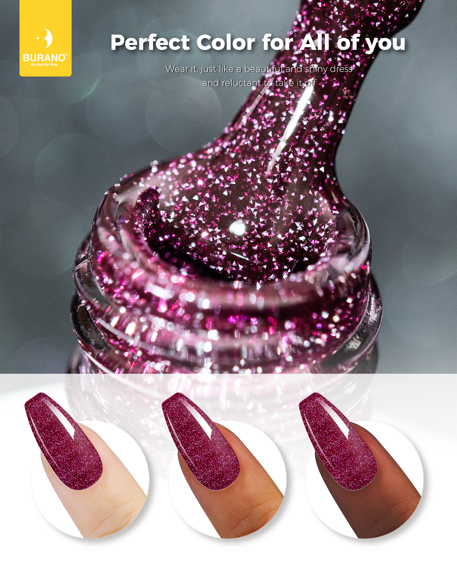 BURANO Reflective Glitter Gel-S18