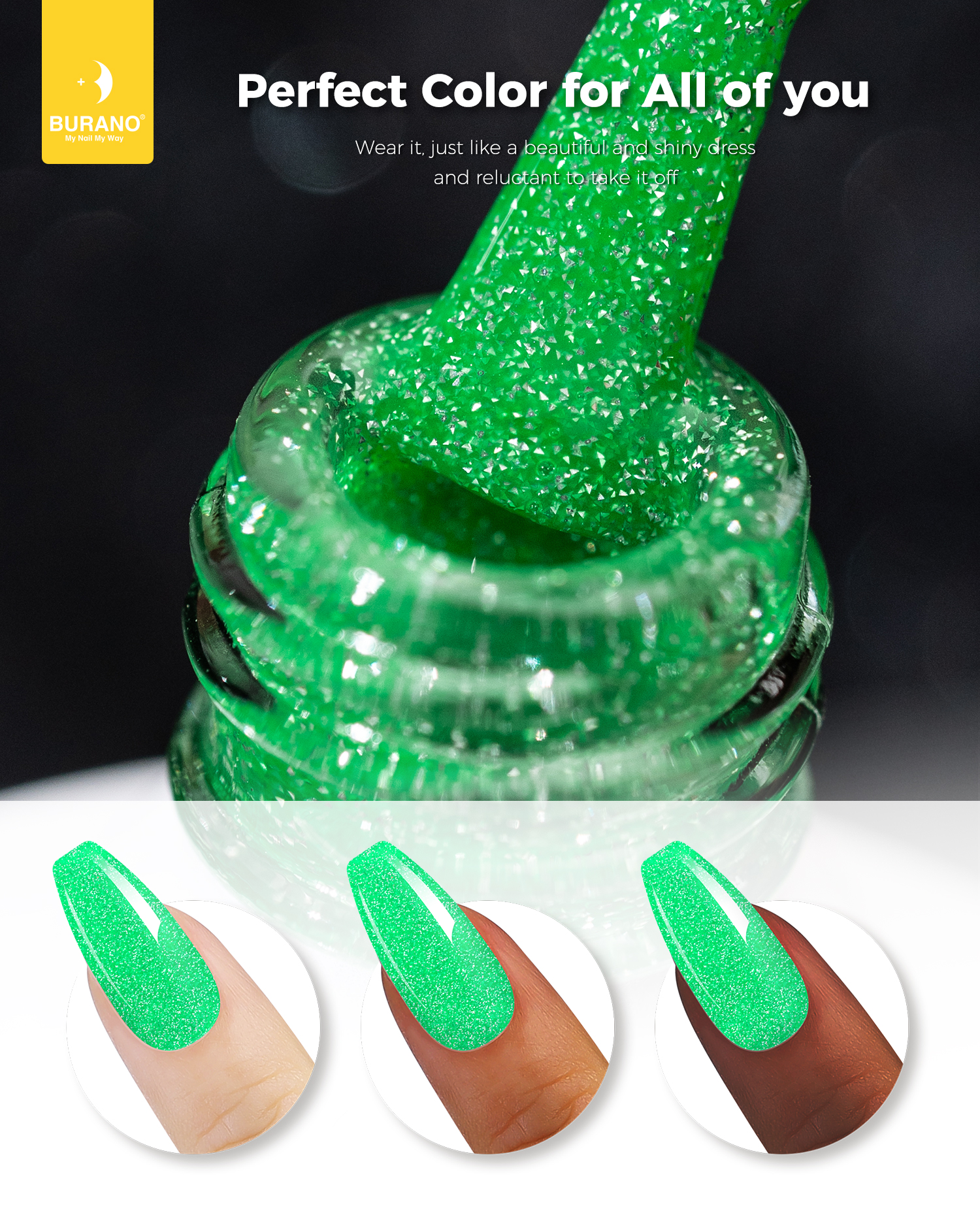 BURANO Reflective Glitter Gel-S20
