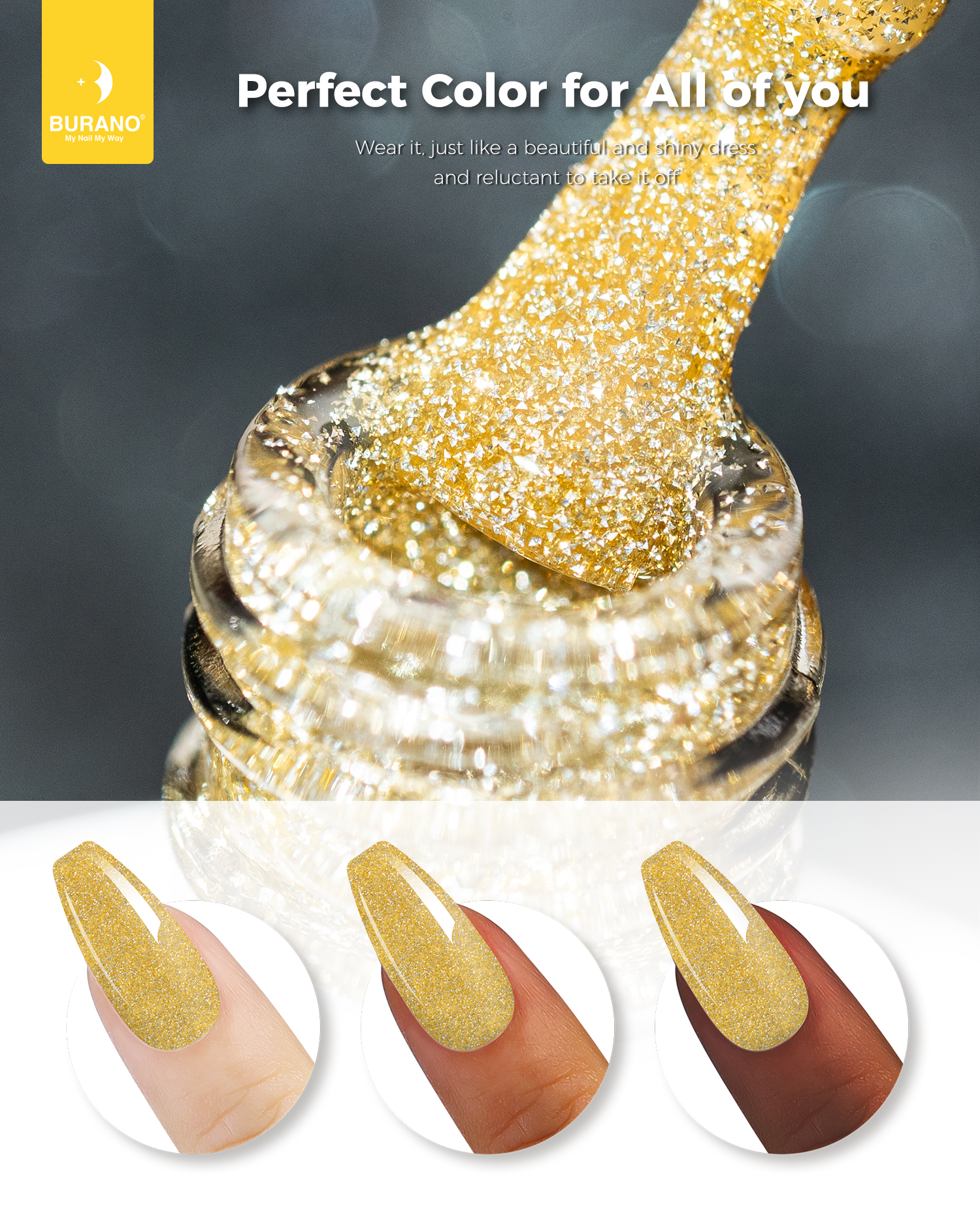 BURANO Reflective Glitter Gel-S22