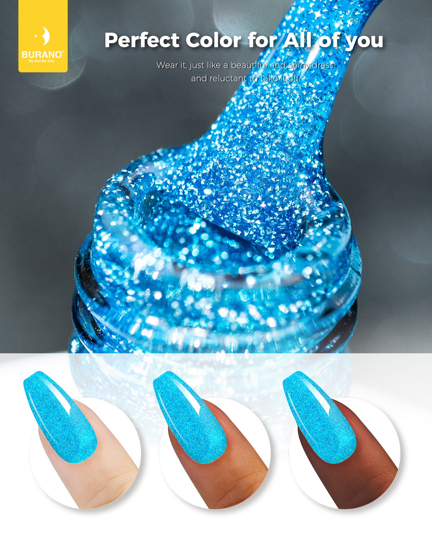 BURANO Reflective Glitter Gel-S24