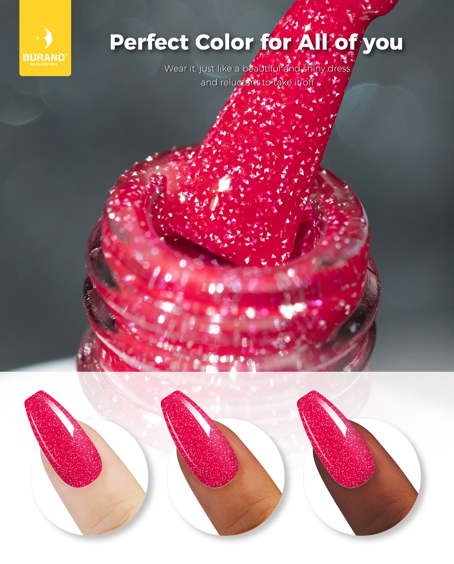 BURANO Reflective Glitter Gel-S25