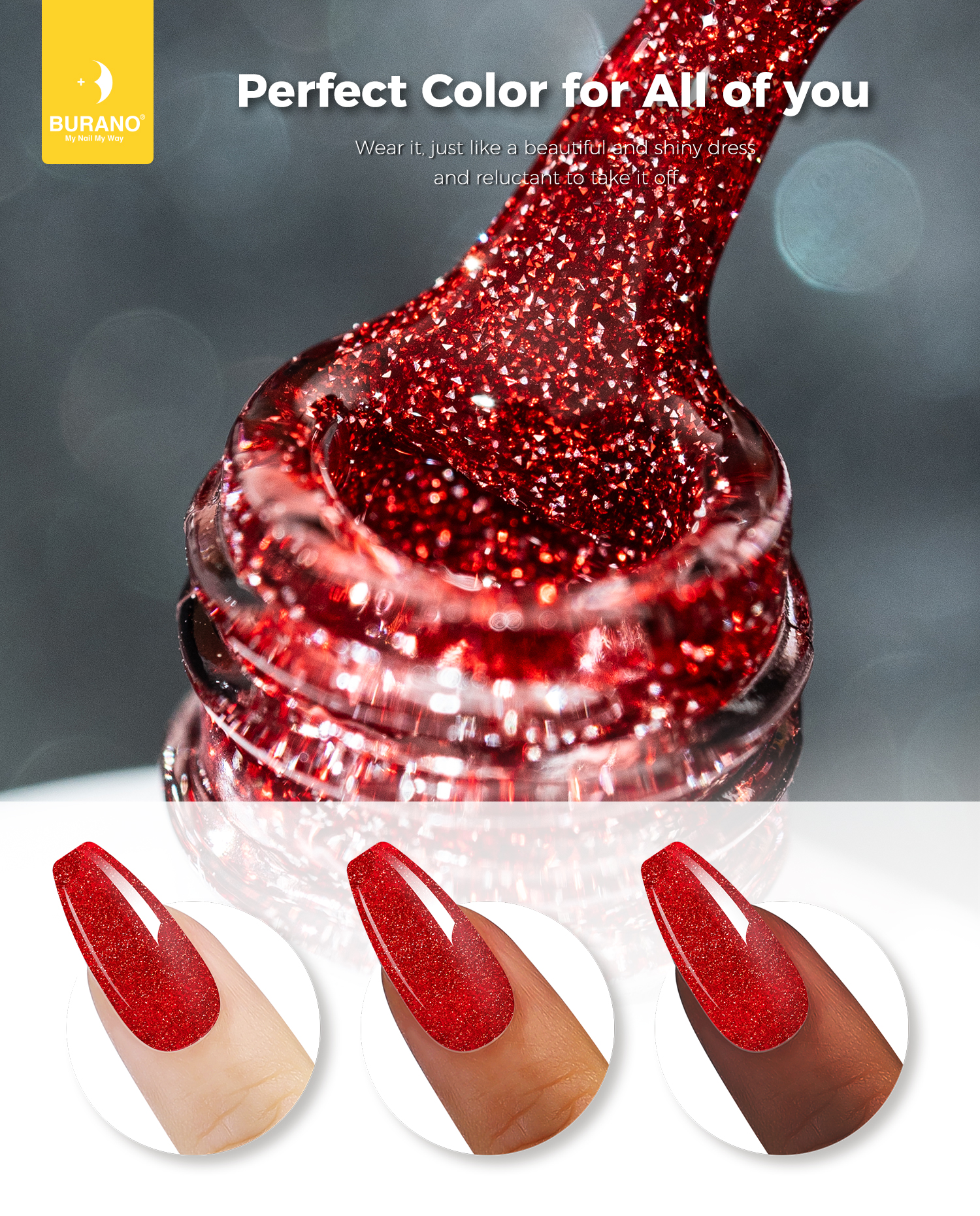 BURANO Reflective Glitter Gel-S26