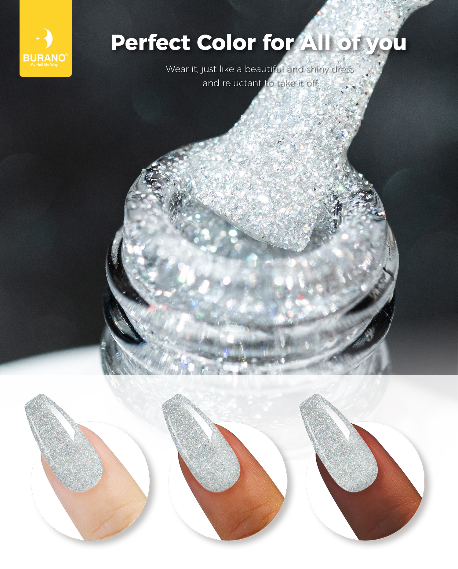 BURANO Reflective Glitter Gel-S6