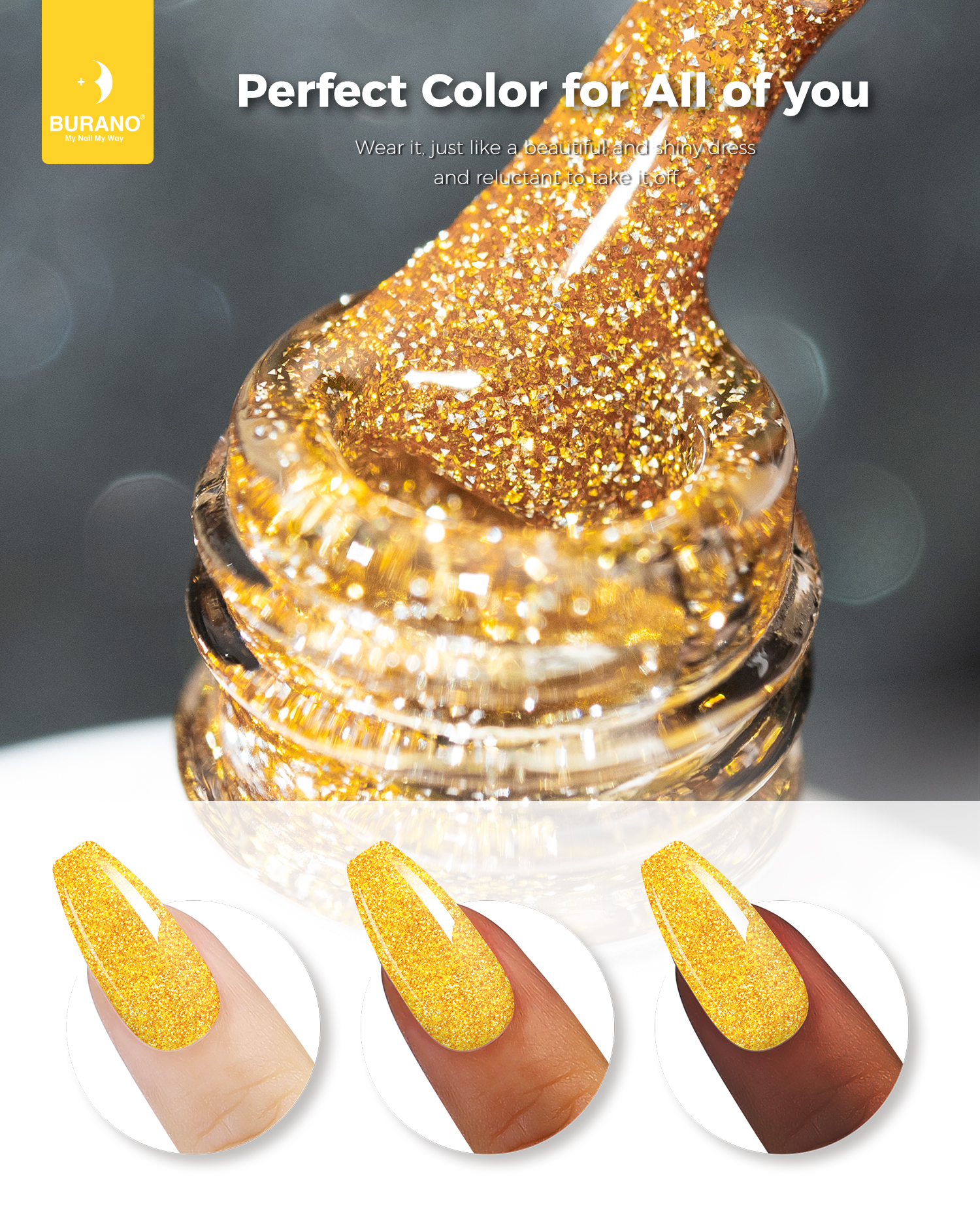 BURANO Reflective Glitter Gel-S8
