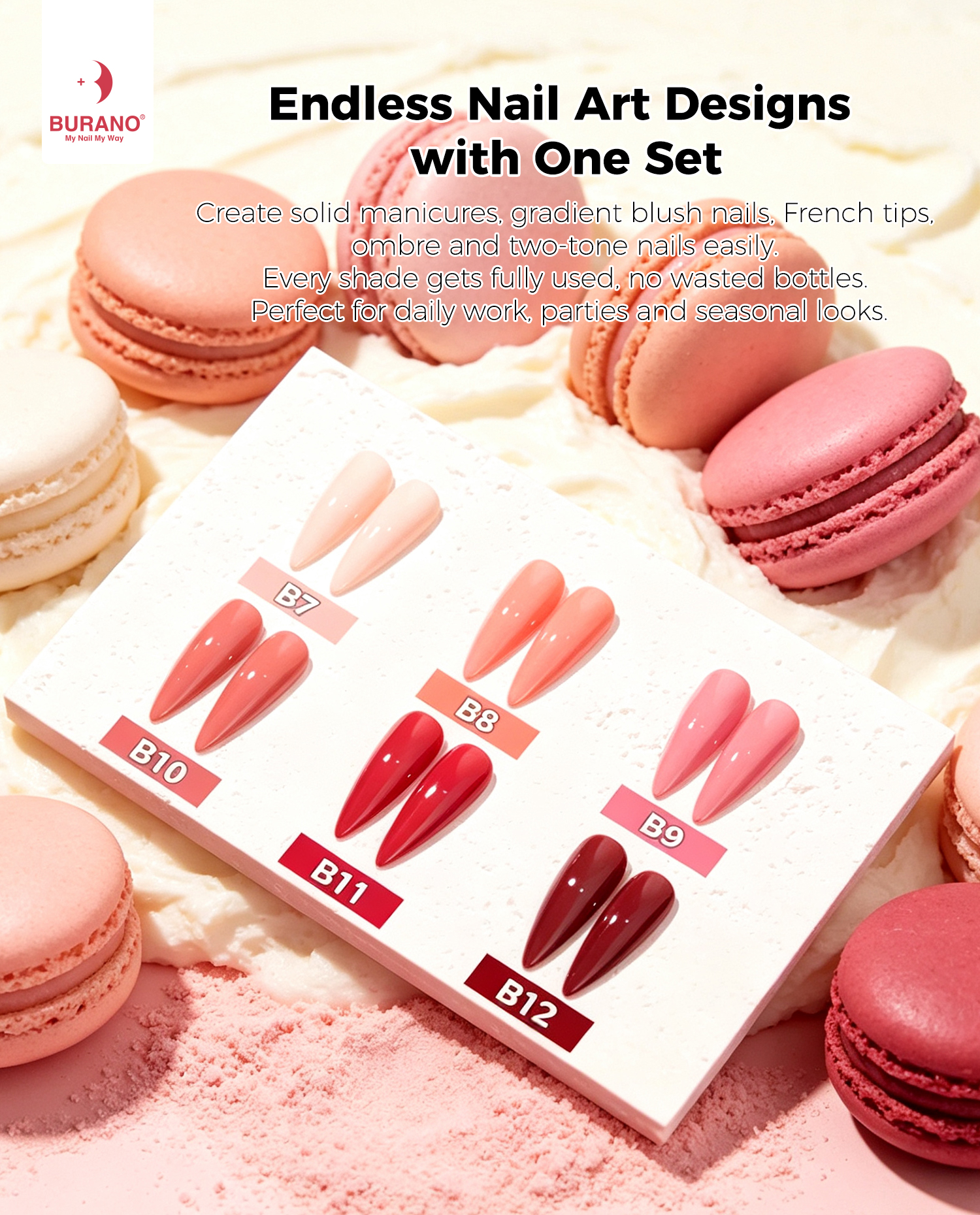 BURANO Gel Nail Polish Mousee Set