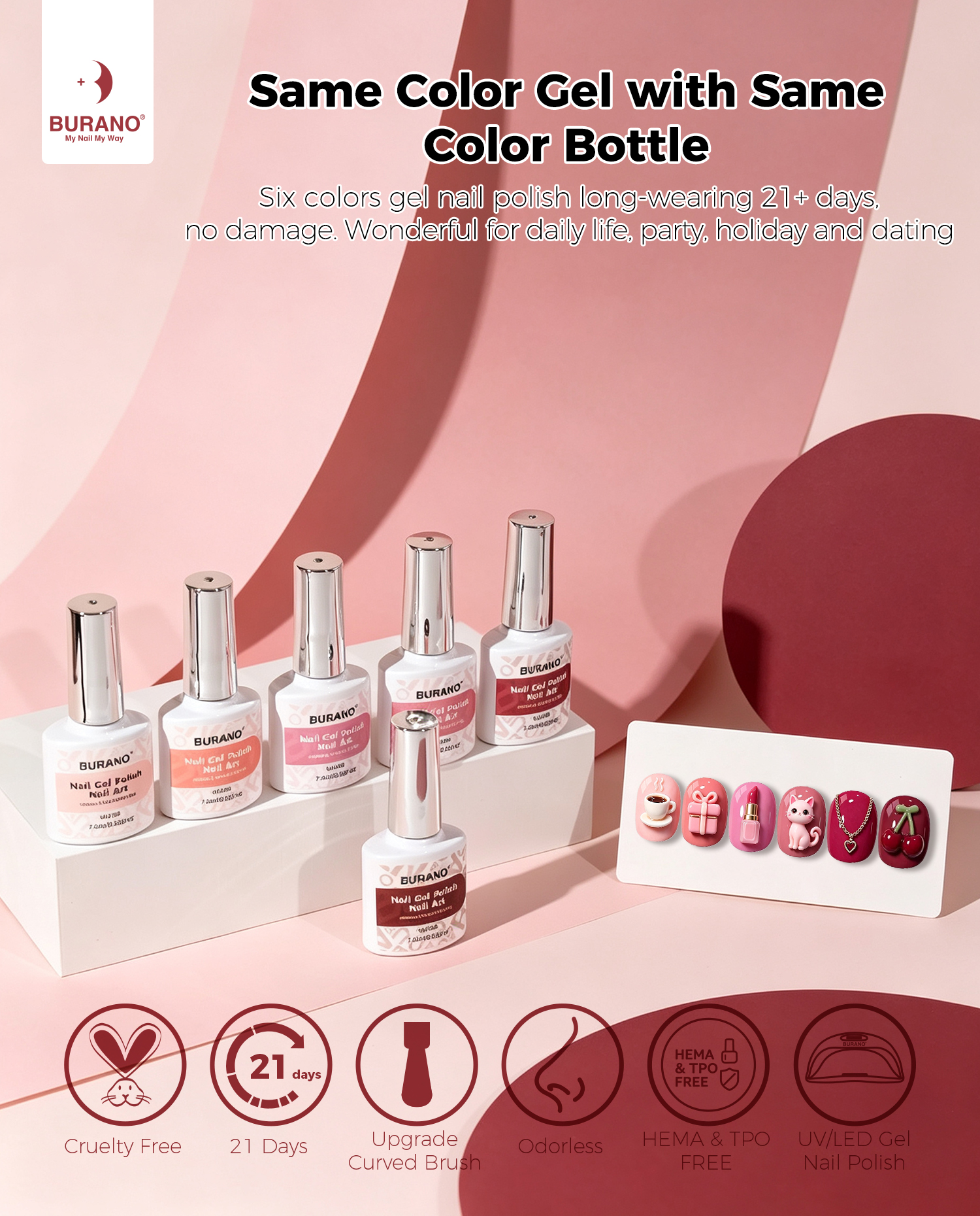 BURANO Gel Nail Polish Mousee Set