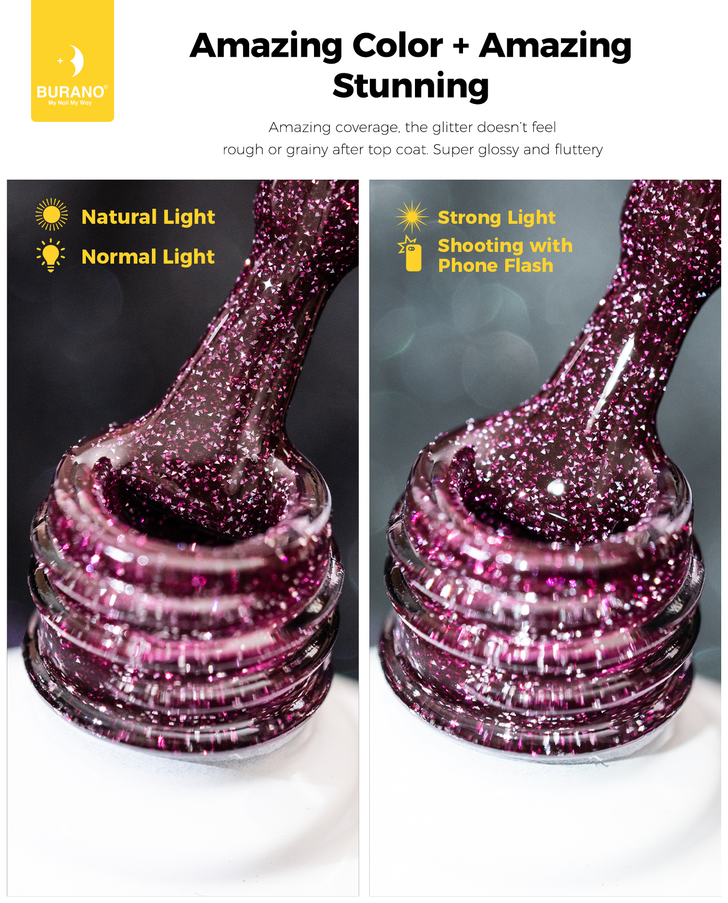 BURANO Reflective Glitter Gel-S18